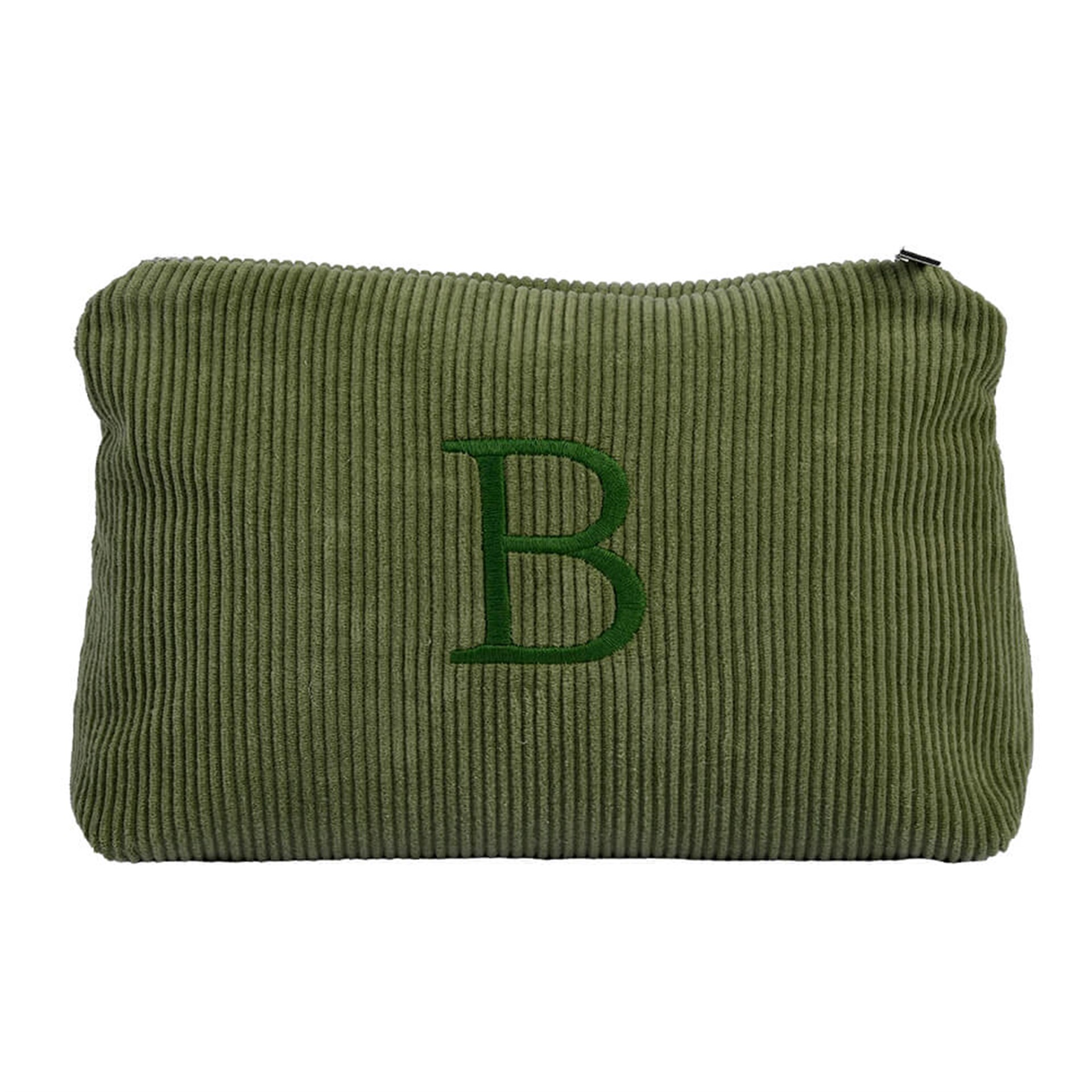 Harf Nakışlı Kadife Clutch Çanta