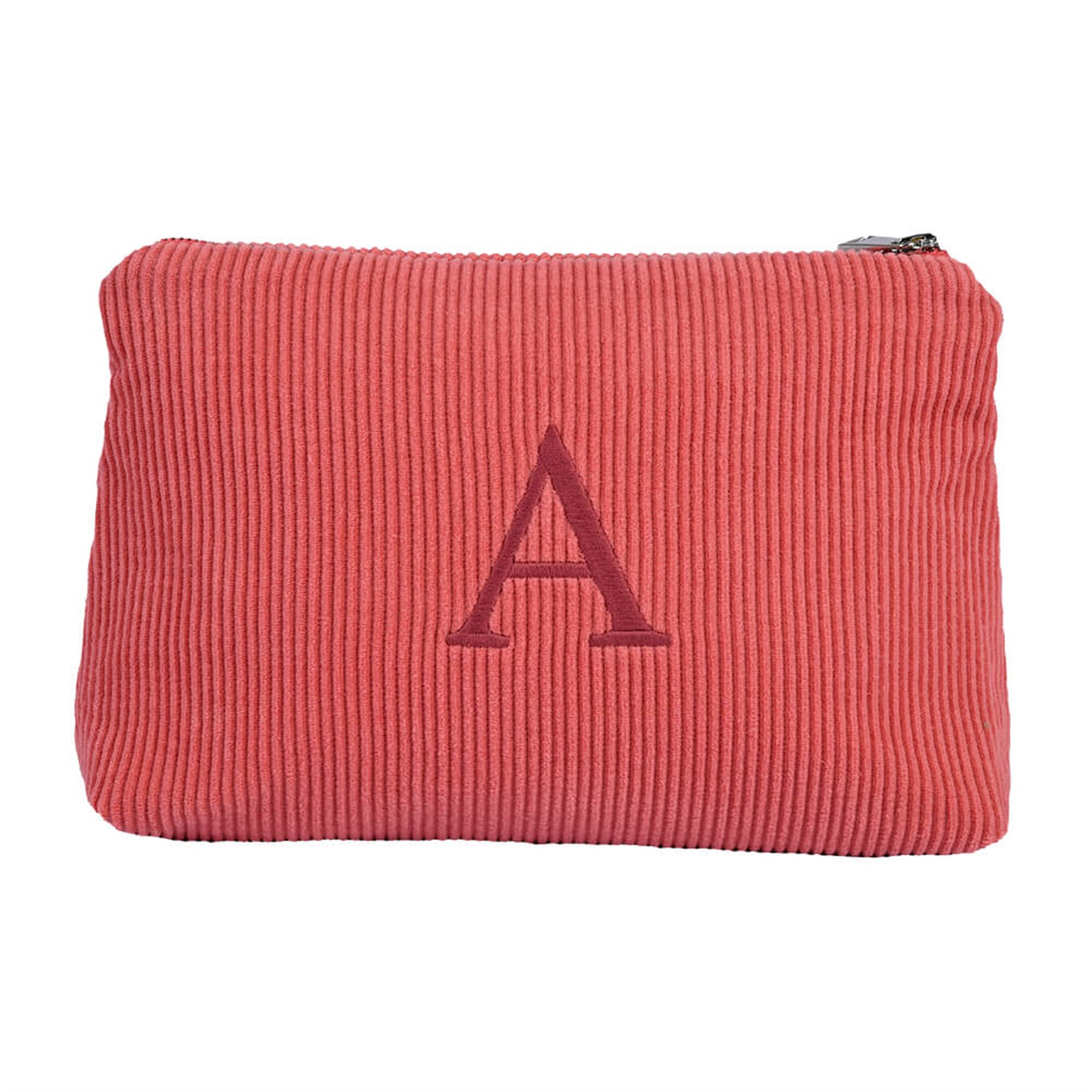 Harf Nakışlı Kadife Clutch Çanta