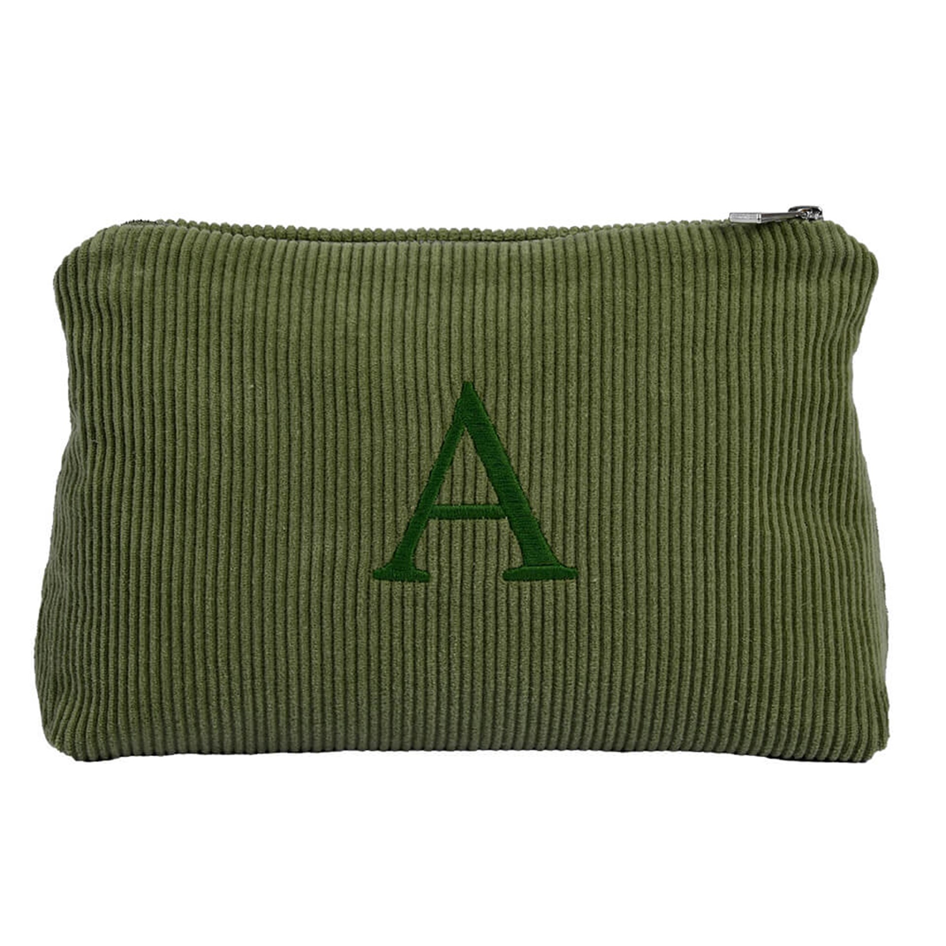 Harf Nakışlı Kadife Clutch Çanta