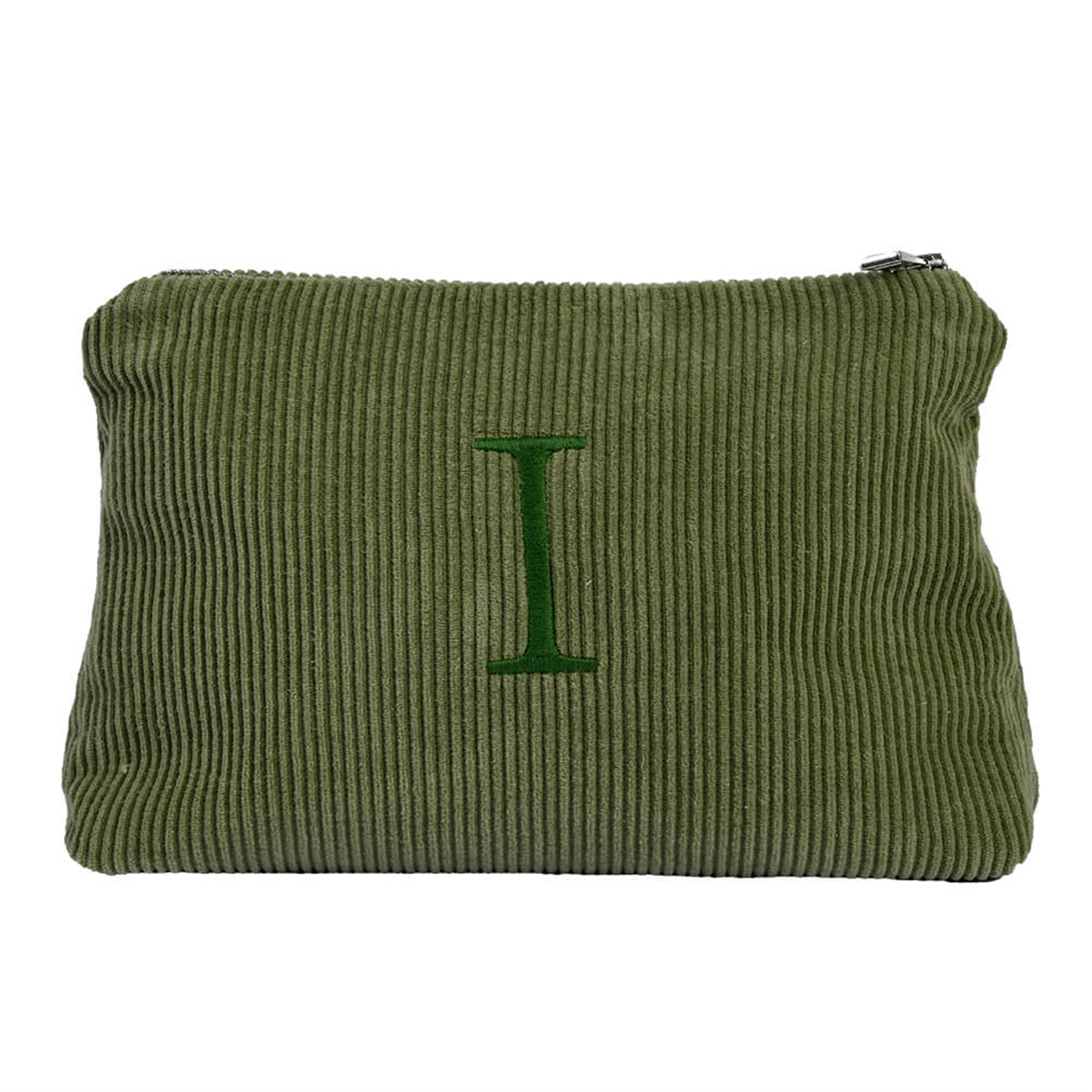 Harf Nakışlı Kadife Clutch Çanta