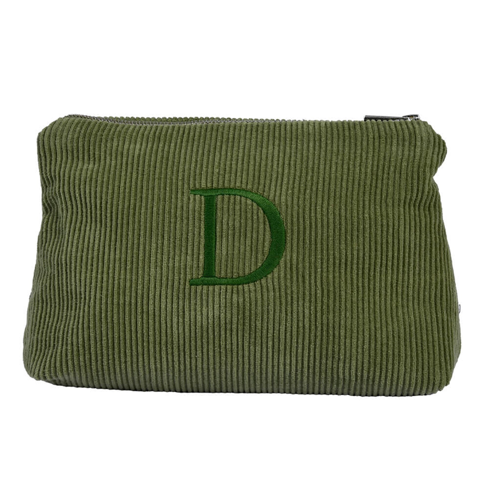 Harf Nakışlı Kadife Clutch Çanta