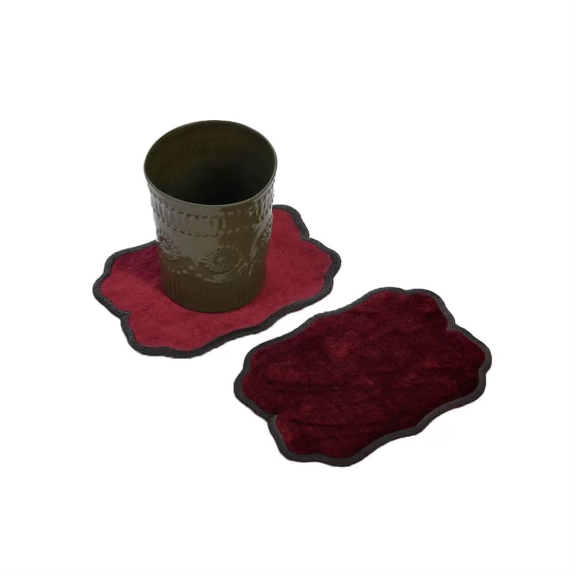 Kadife Bardak Altlığı 6'lı