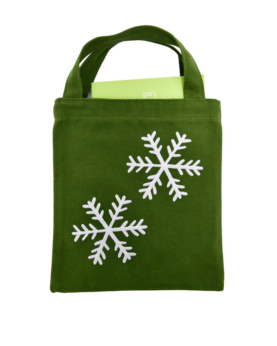 KAR TANESİ İKİLİ NAKIŞLI KİTAP ÇANTASI