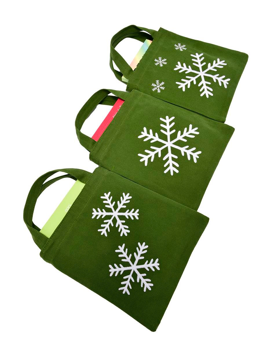 KAR TANESİ İKİLİ NAKIŞLI KİTAP ÇANTASI