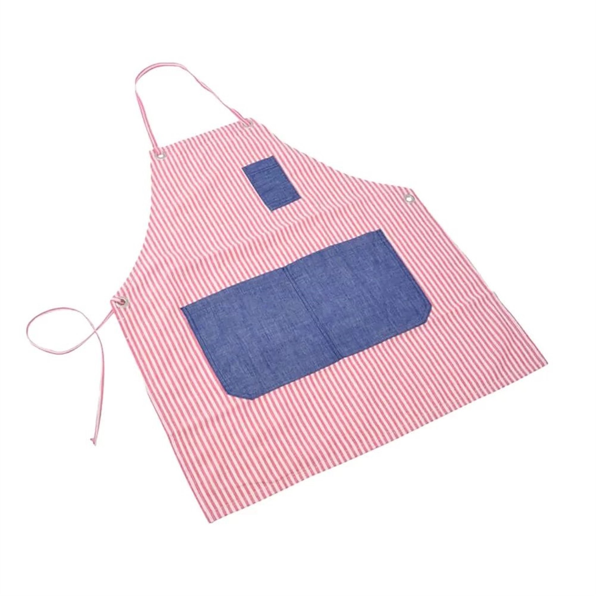 Kırmızı Çizgili Mutfak Önlüğü