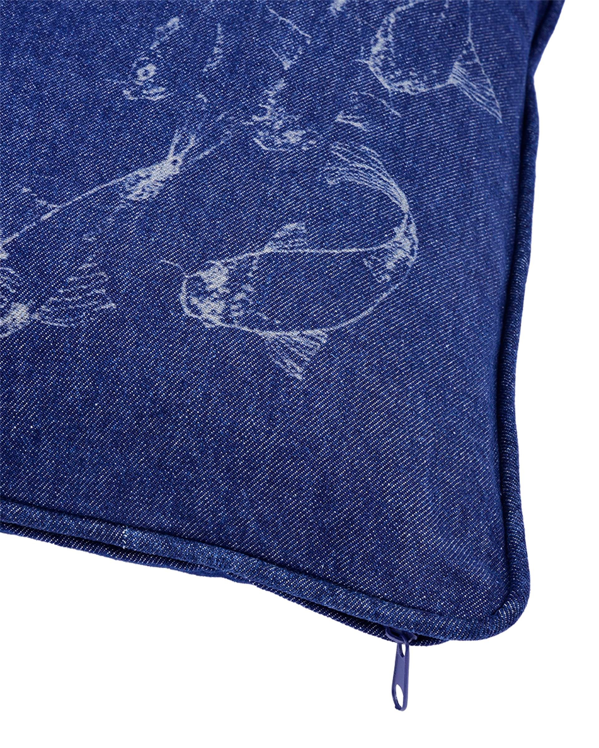 Koi Balık Denim Biyeli Yastık 50*50