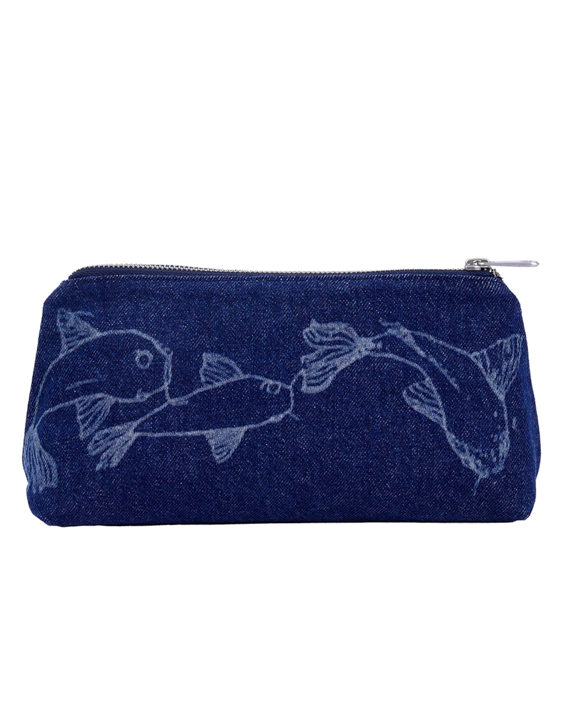 Koi Balık Denim Clutch 