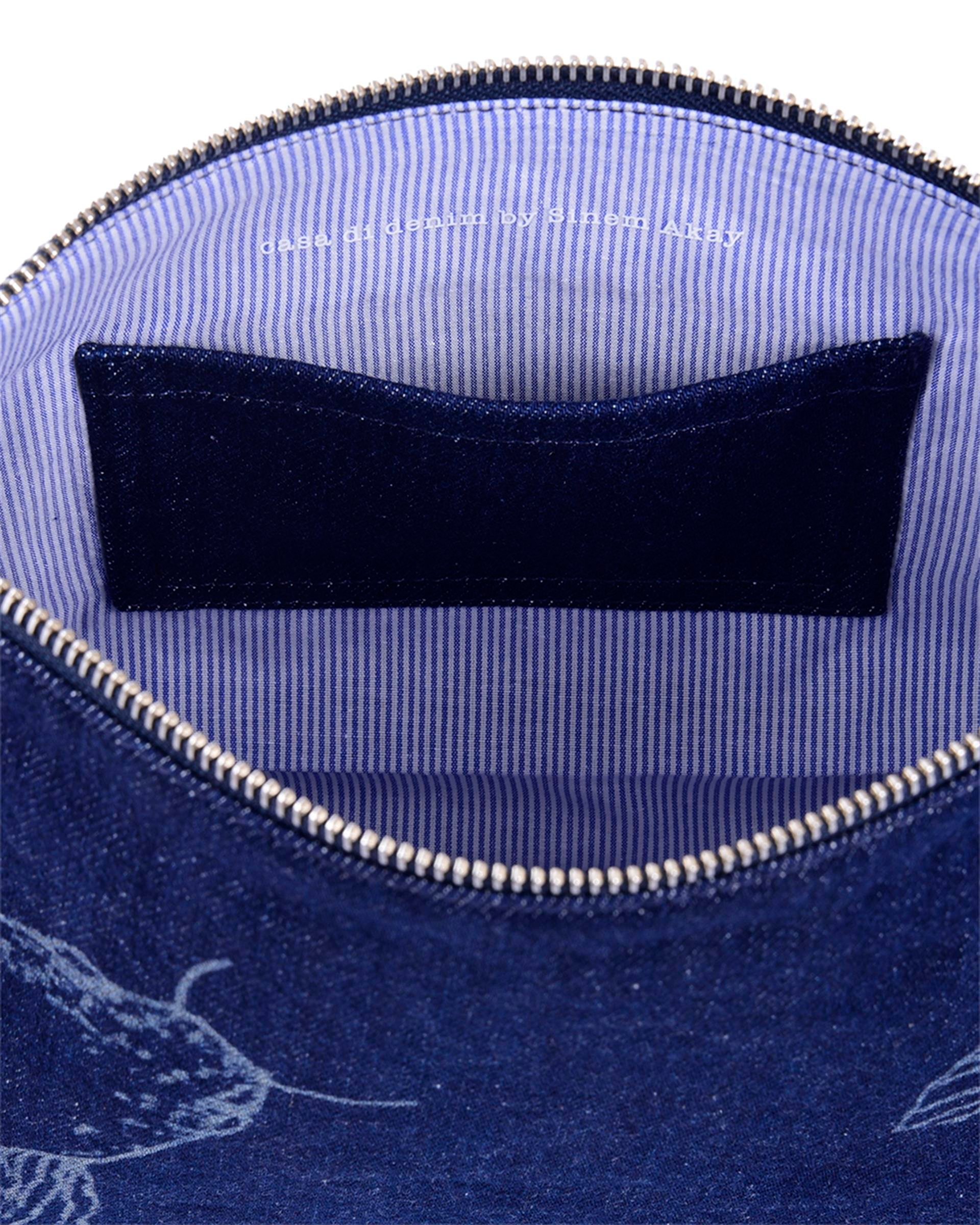 Koi Balık Denim Clutch 
