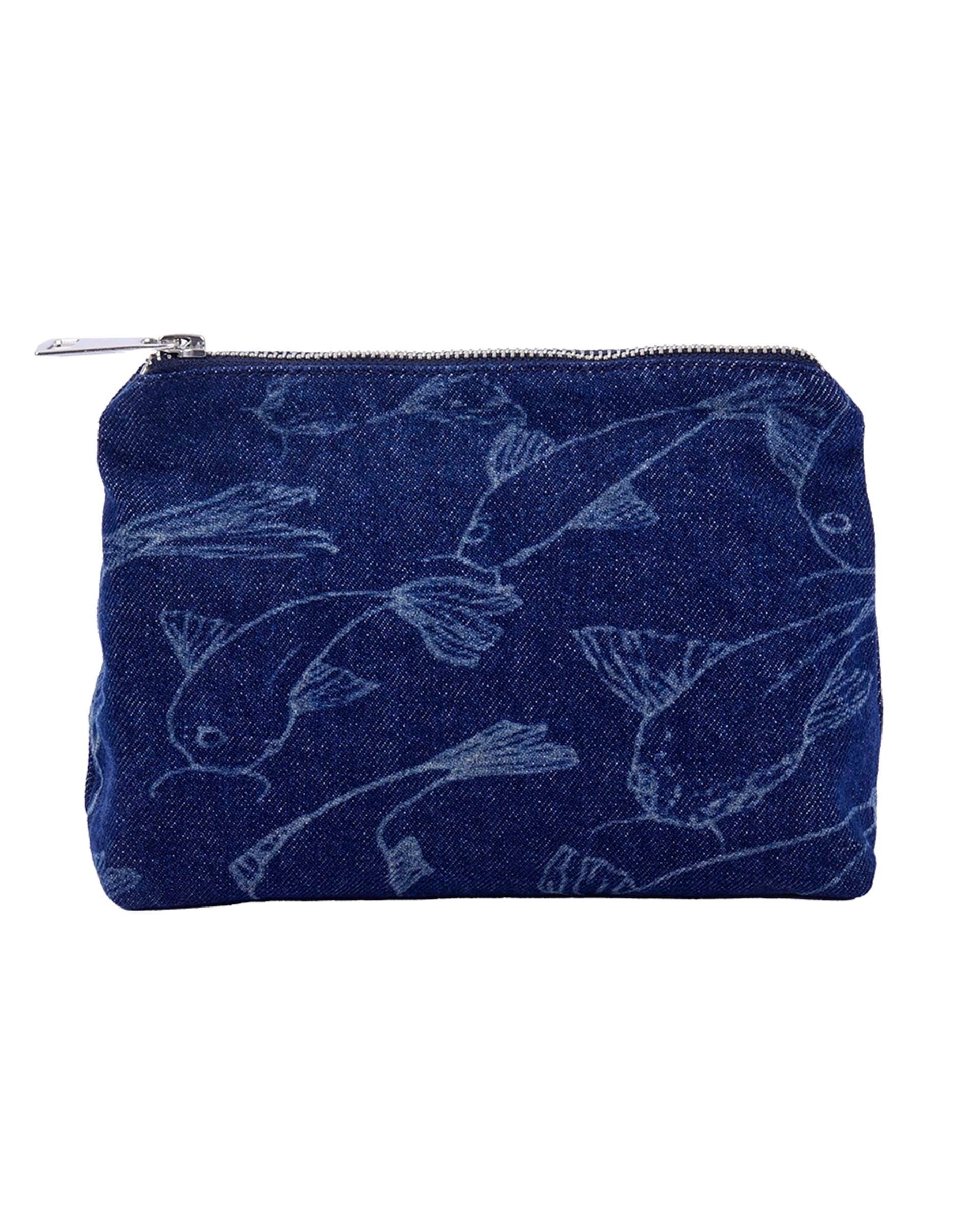 Koi Balık Denim Clutch 