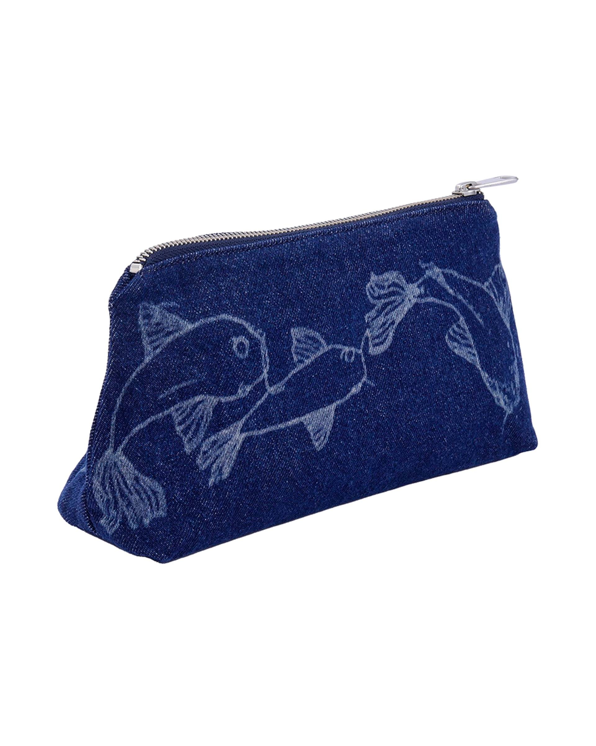 Koi Balık Denim Clutch 