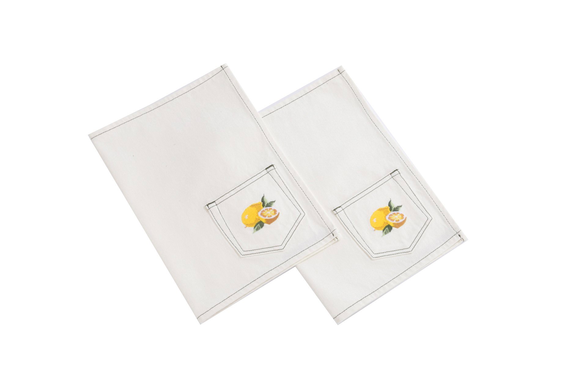 LİMON NAKIŞLI EKRU AMERİKAN SERVİS