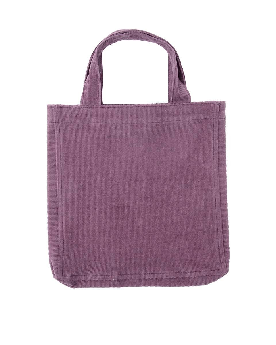 MOR KADİFE KİTAP ÇANTASI