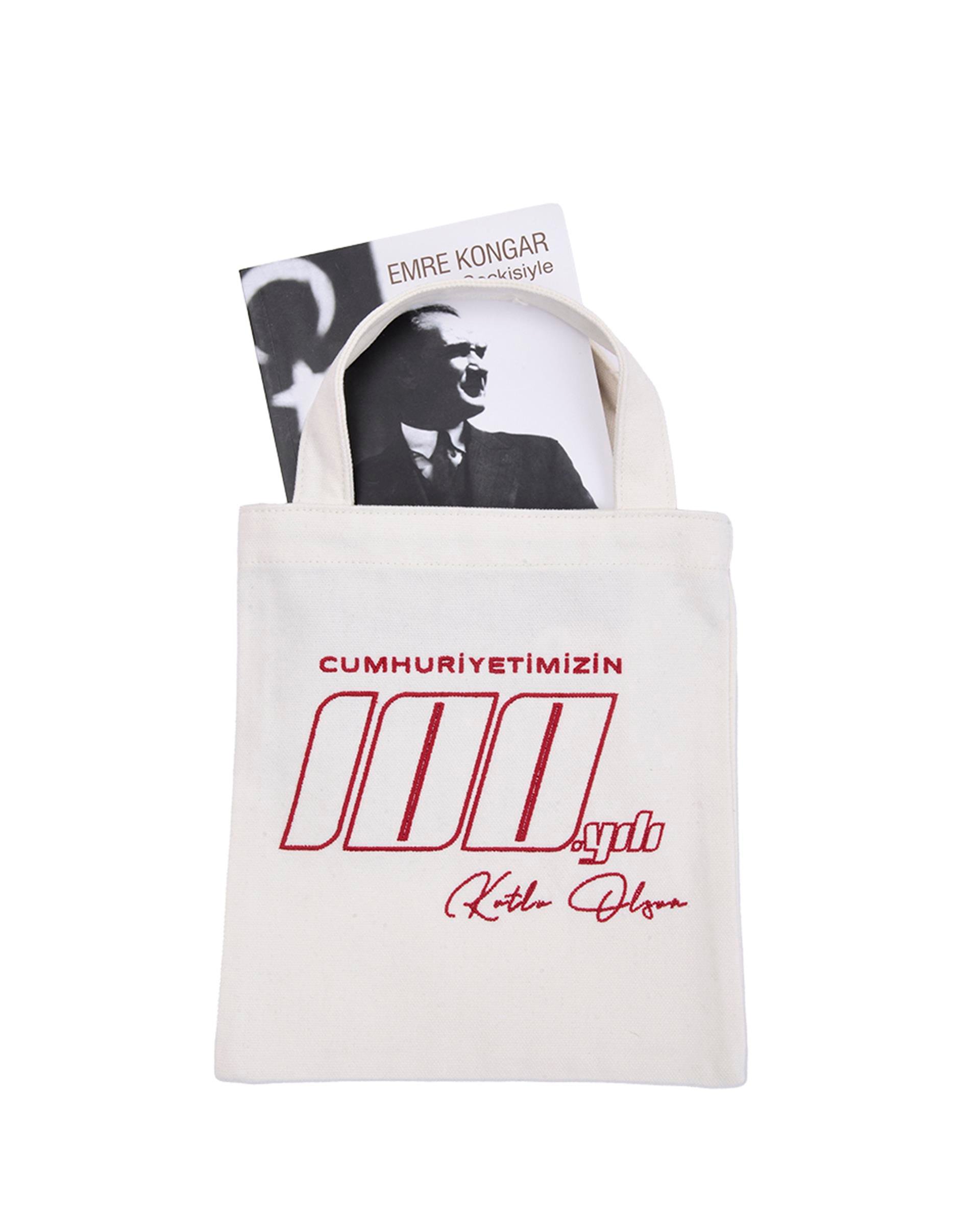 NATUREL 100.YIL NAKIŞLI KİTAP ÇANTASI