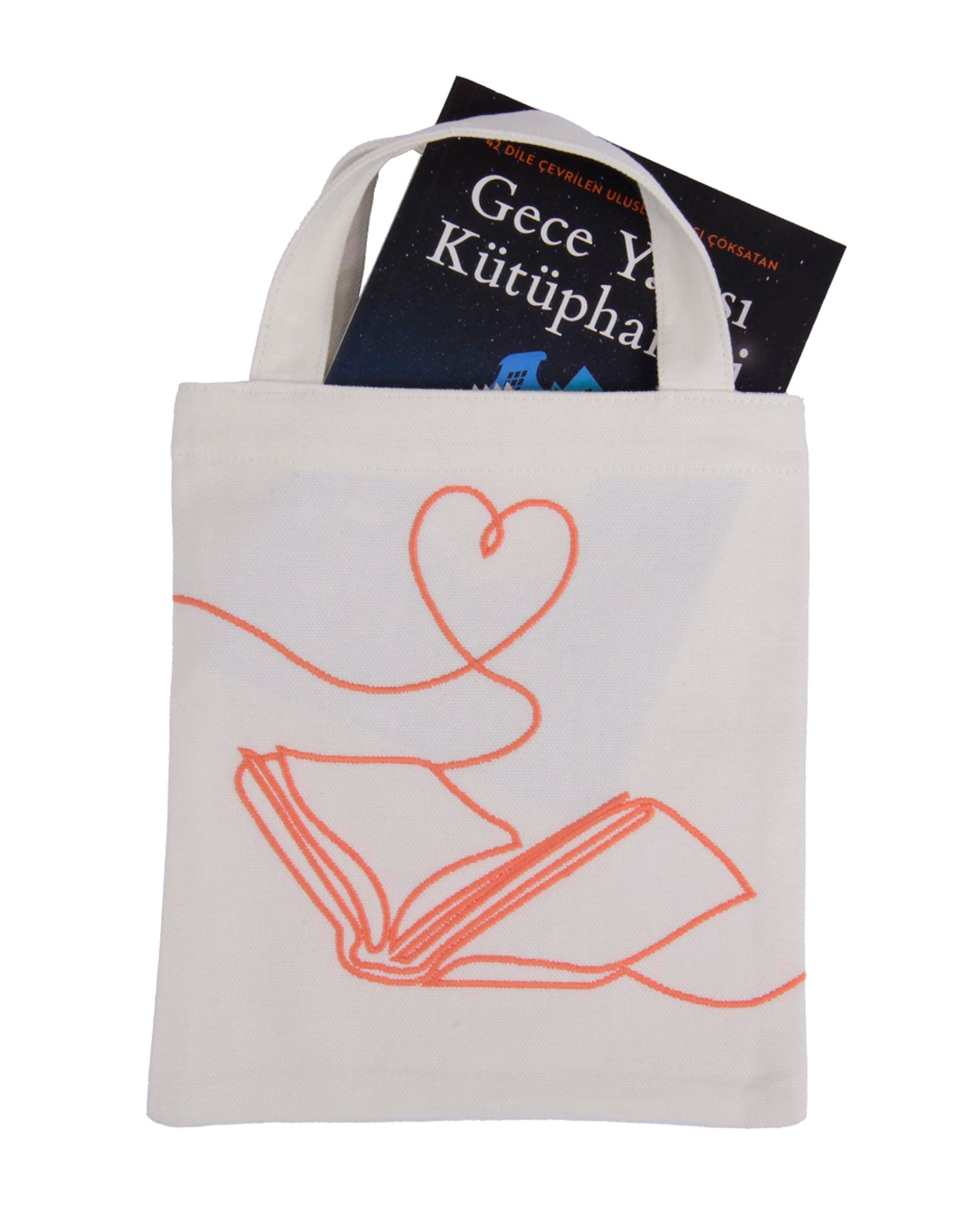 NATUREL KANVAS KİTAP ÇANTASI