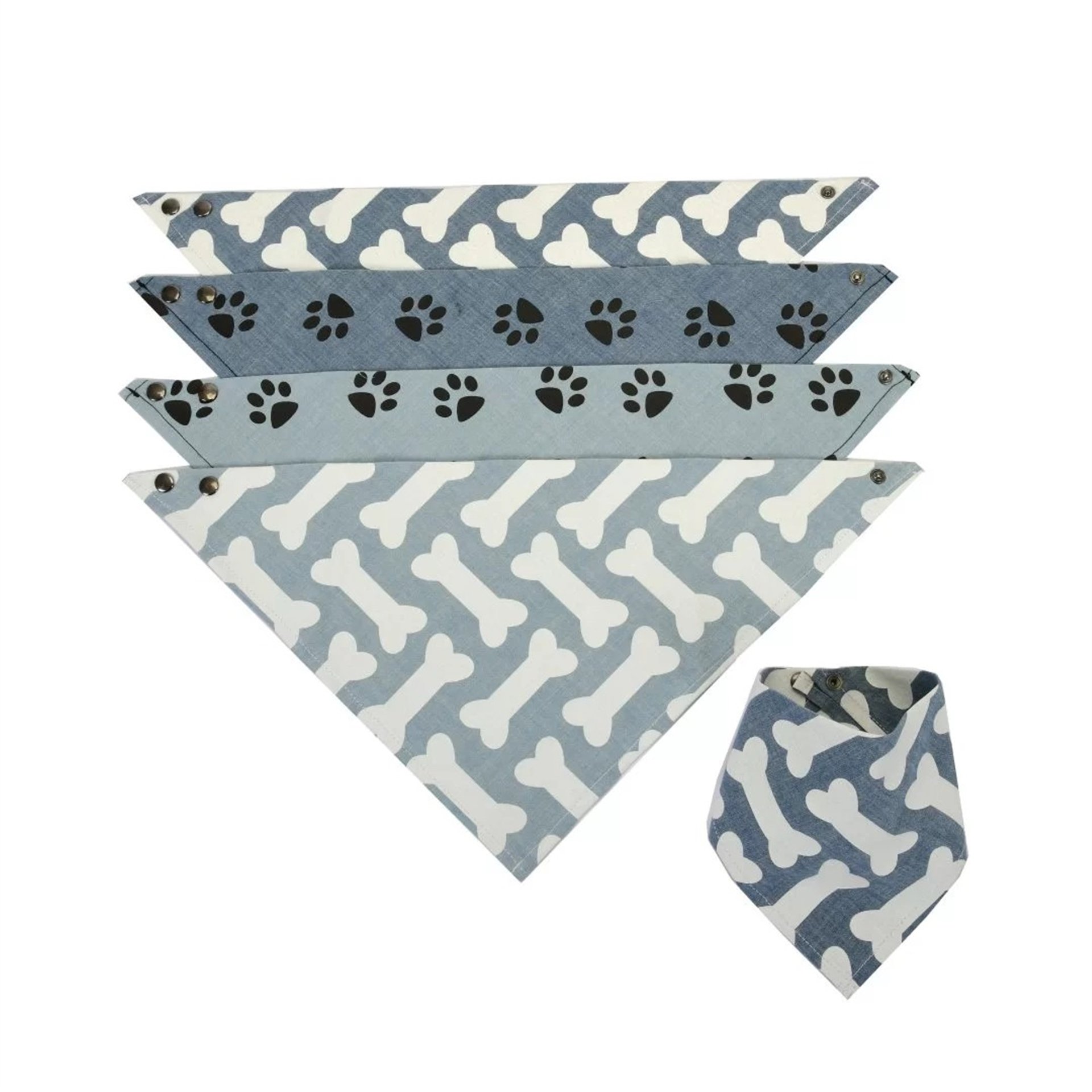Pati Baskılı Köpek Bandanası