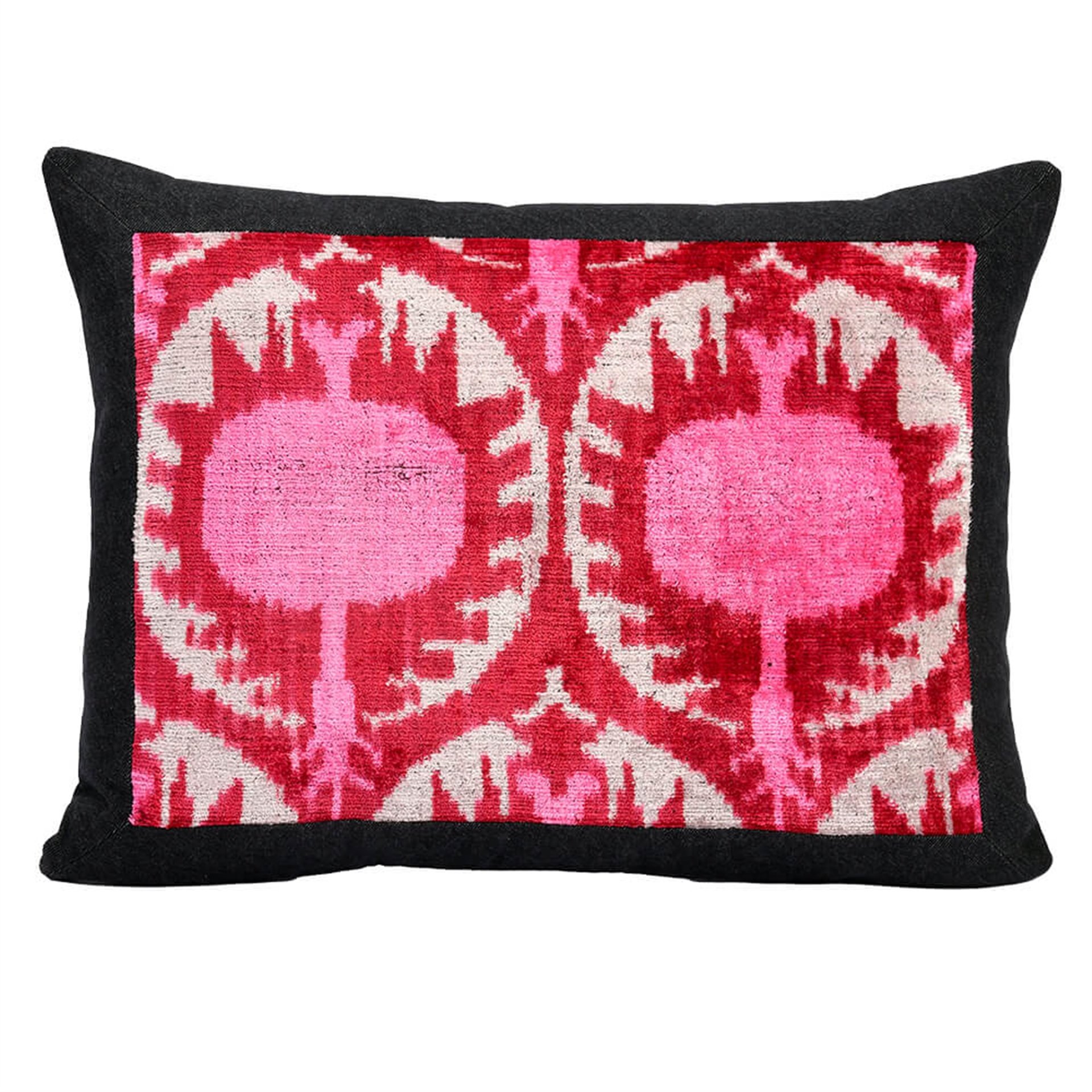 Pink Pomegranate Ikat Pillow