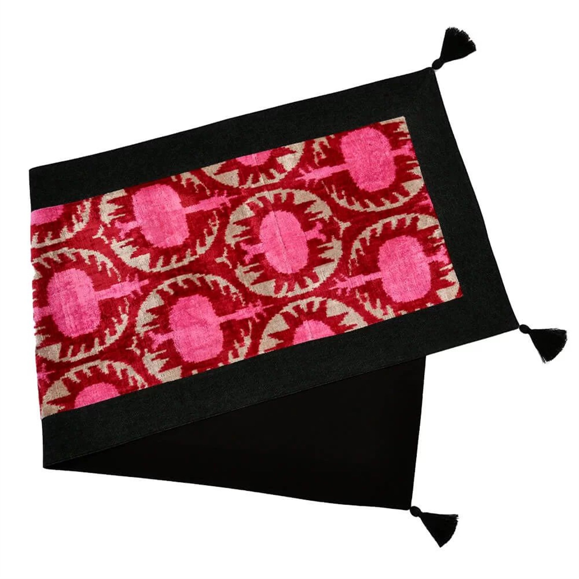 Pınk Pomegranate Ikat Runner