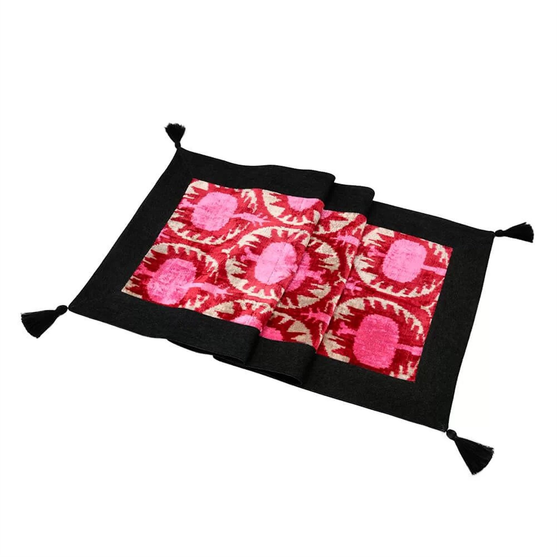 Pınk Pomegranate Ikat Runner