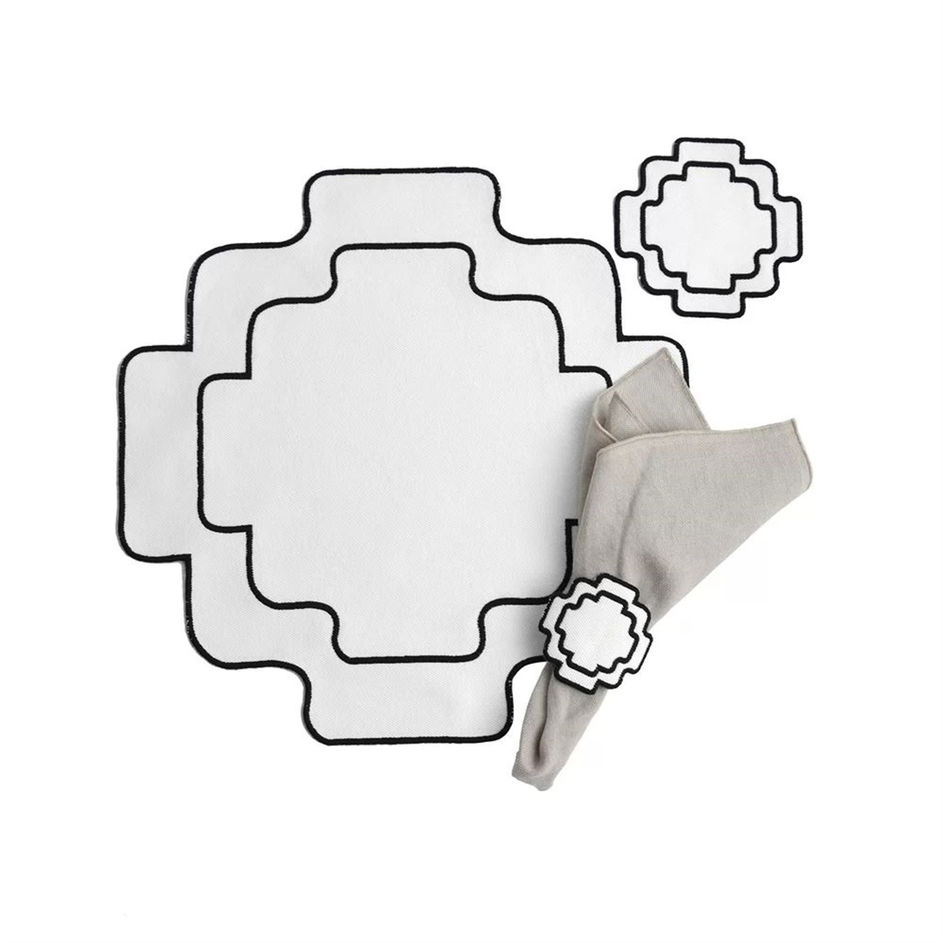 Siyah Nakışlı Chakana Supla