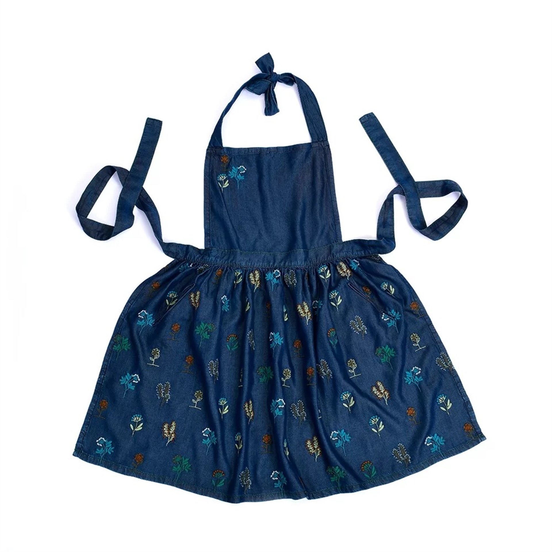 Tencel Nakış Detaylı Mutfak Önlüğü