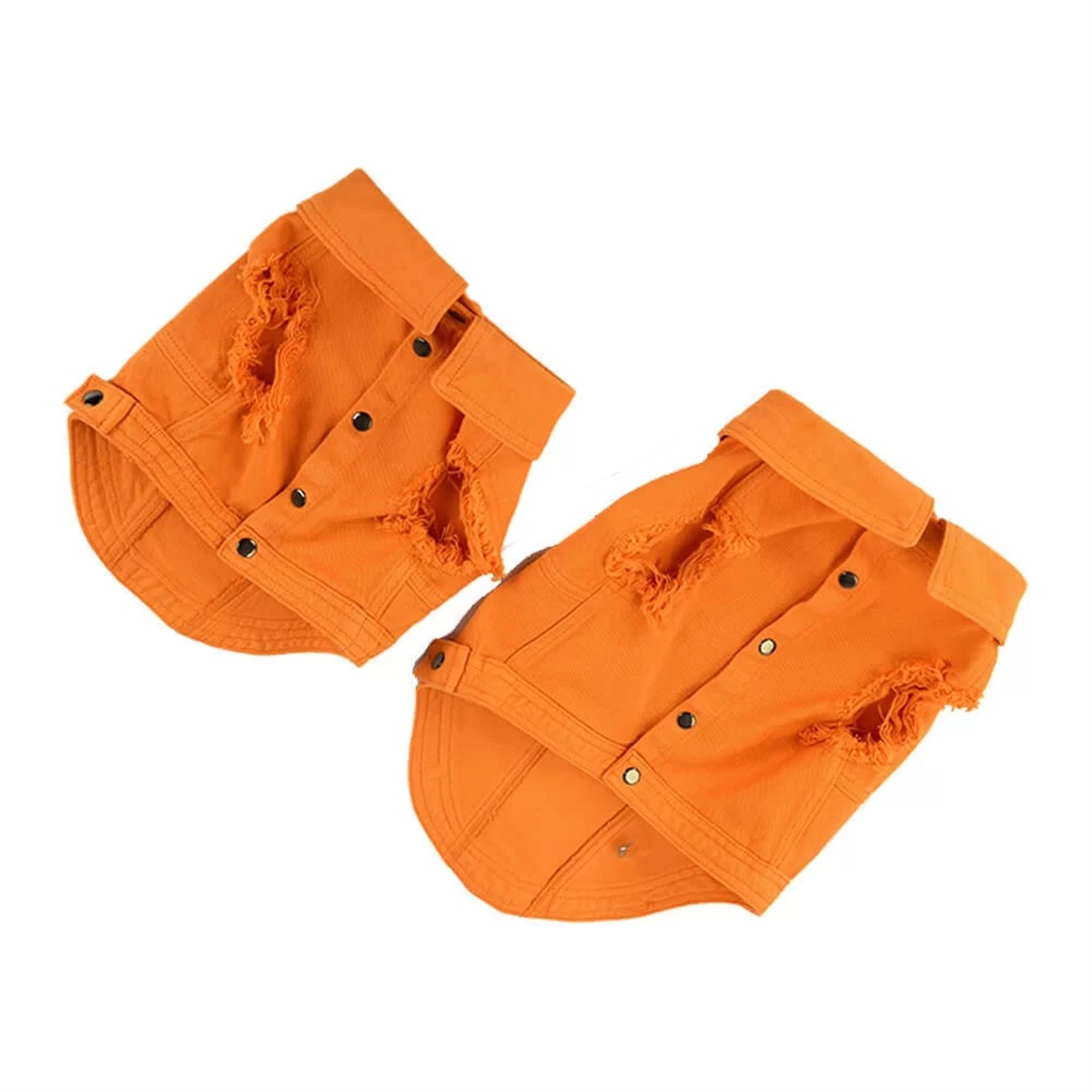 Turuncu Denim Köpek Ceketi