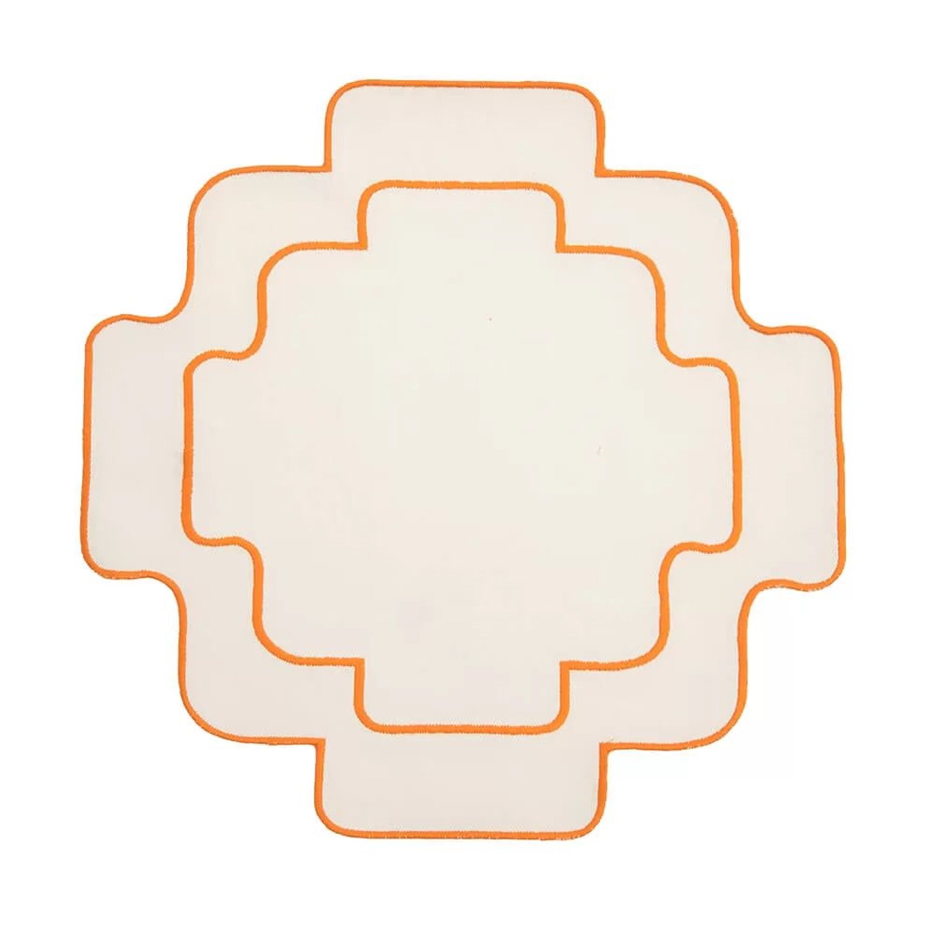 Turuncu Nakışlı Chakana Supla