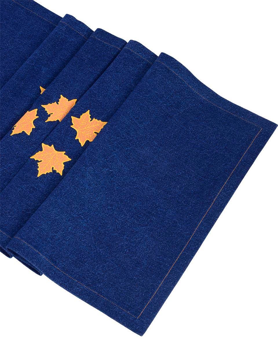 YAPRAK NAKIŞLI DENİM RUNNER