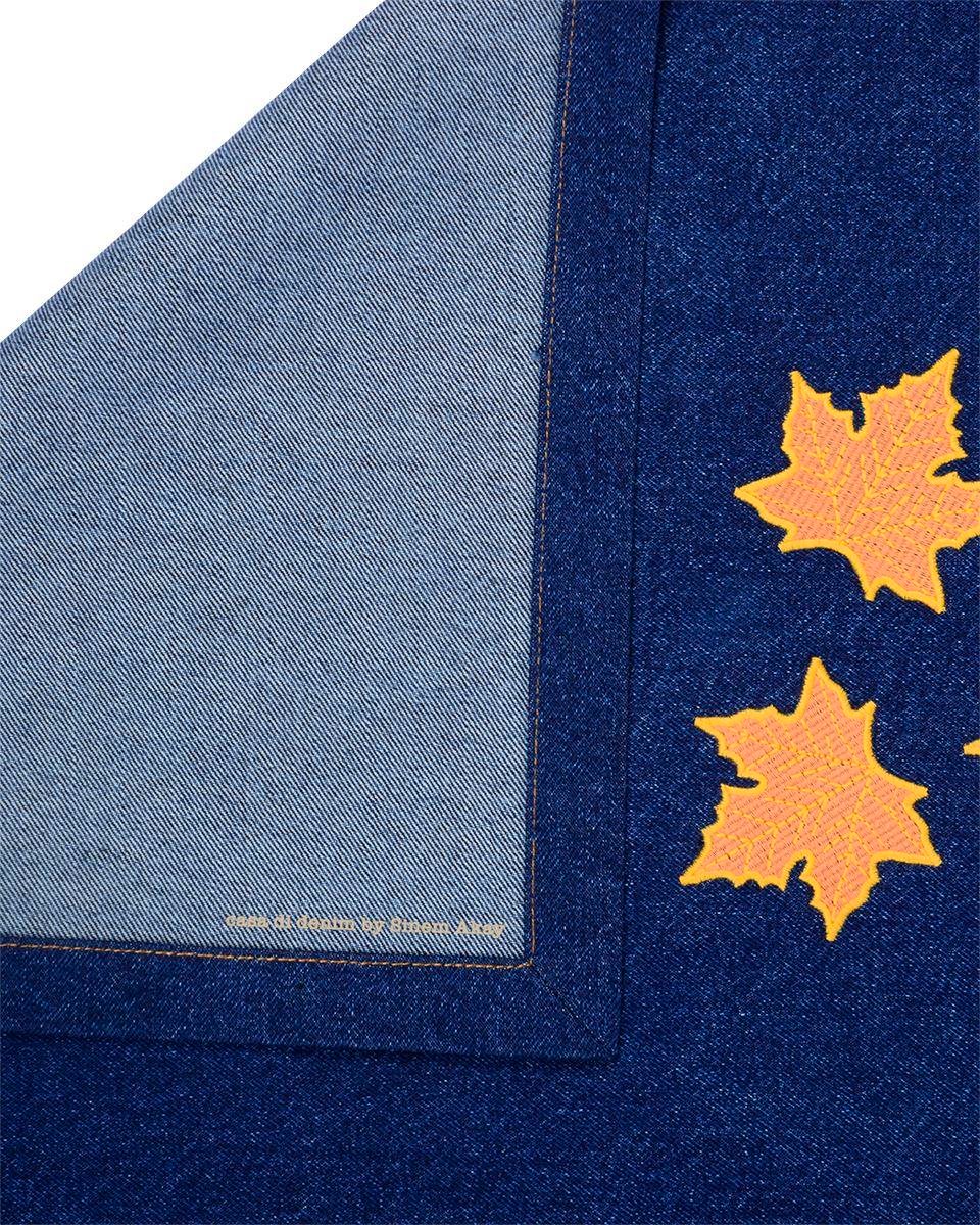 YAPRAK NAKIŞLI DENİM RUNNER