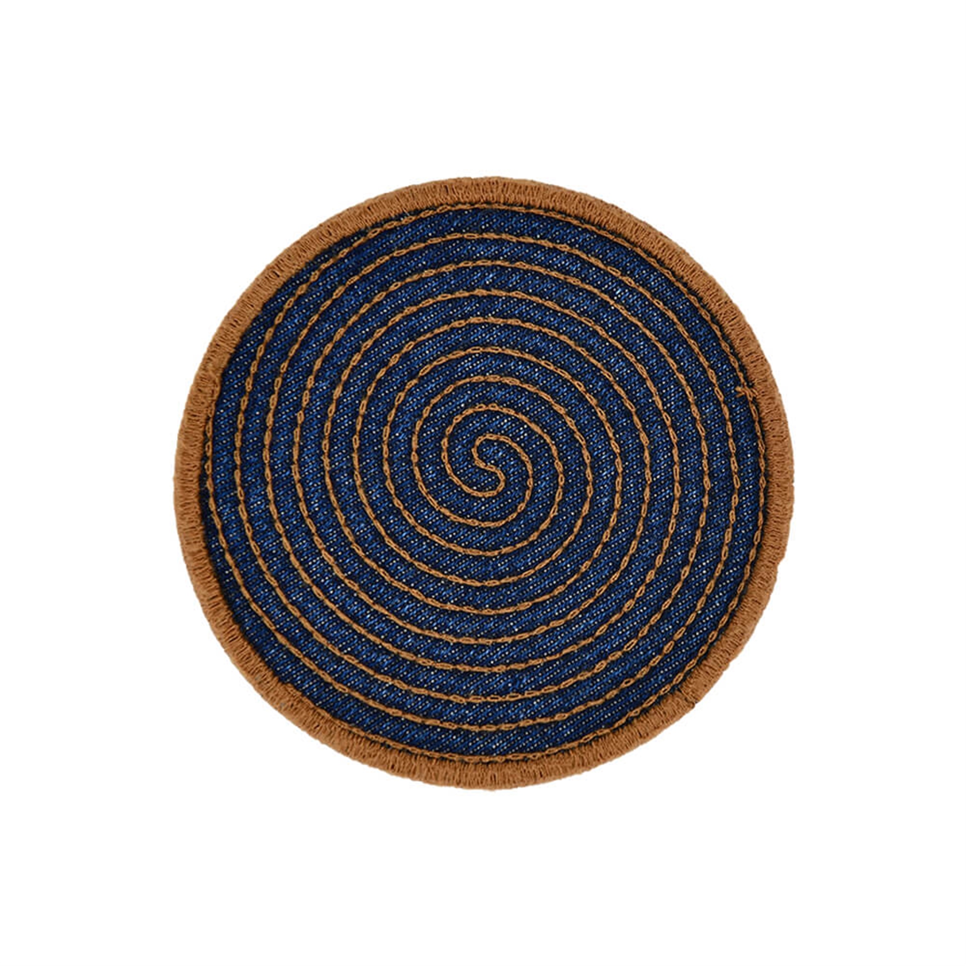 Yuvarlak Denim Lacivert Bardak Altlığı