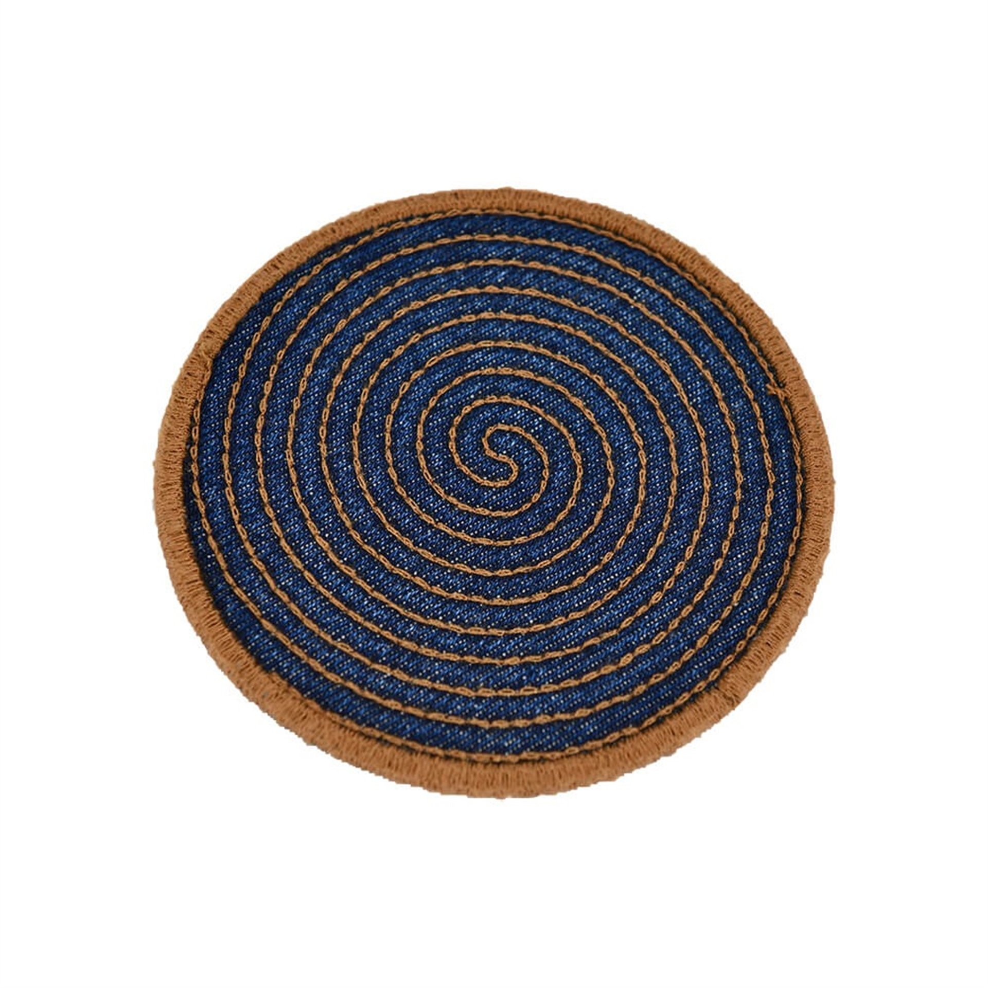 Yuvarlak Denim Lacivert Bardak Altlığı