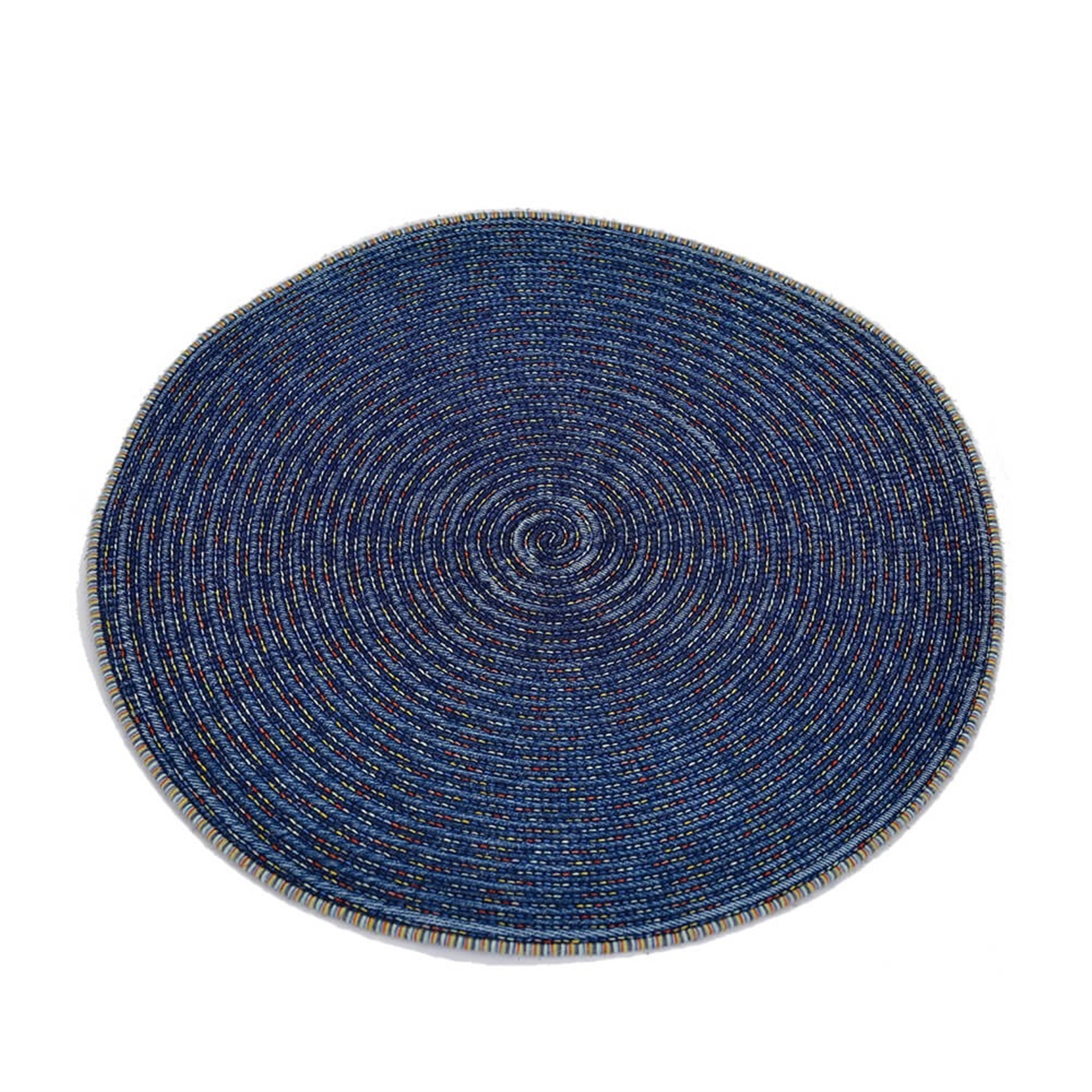 Yuvarlak Ebruli Denim Supla