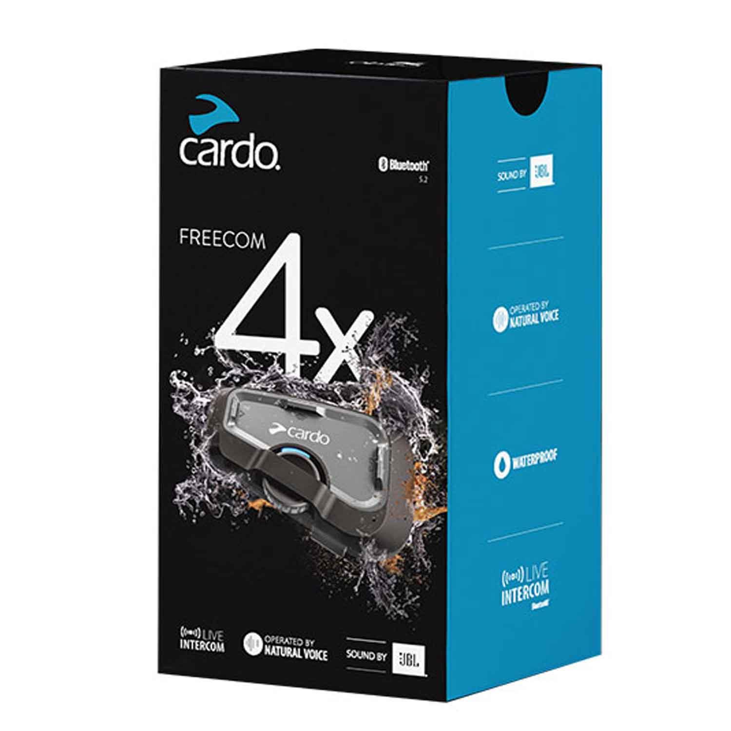 Cardo Freecom 4X Bluetooth Ve intercom (Tekli Paket)