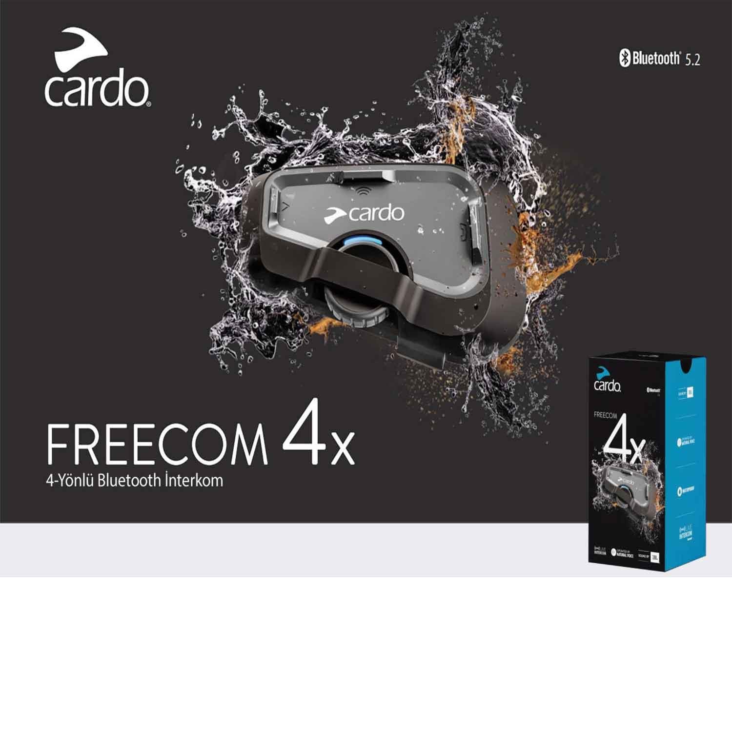 Cardo Freecom 4X Bluetooth Ve intercom (Ikili Paket)