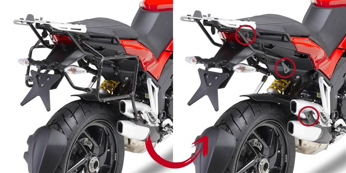 Givi PLR7401 Yan Çanta Taşıyıcı - Ducati Multistrada 1200 (10-14)