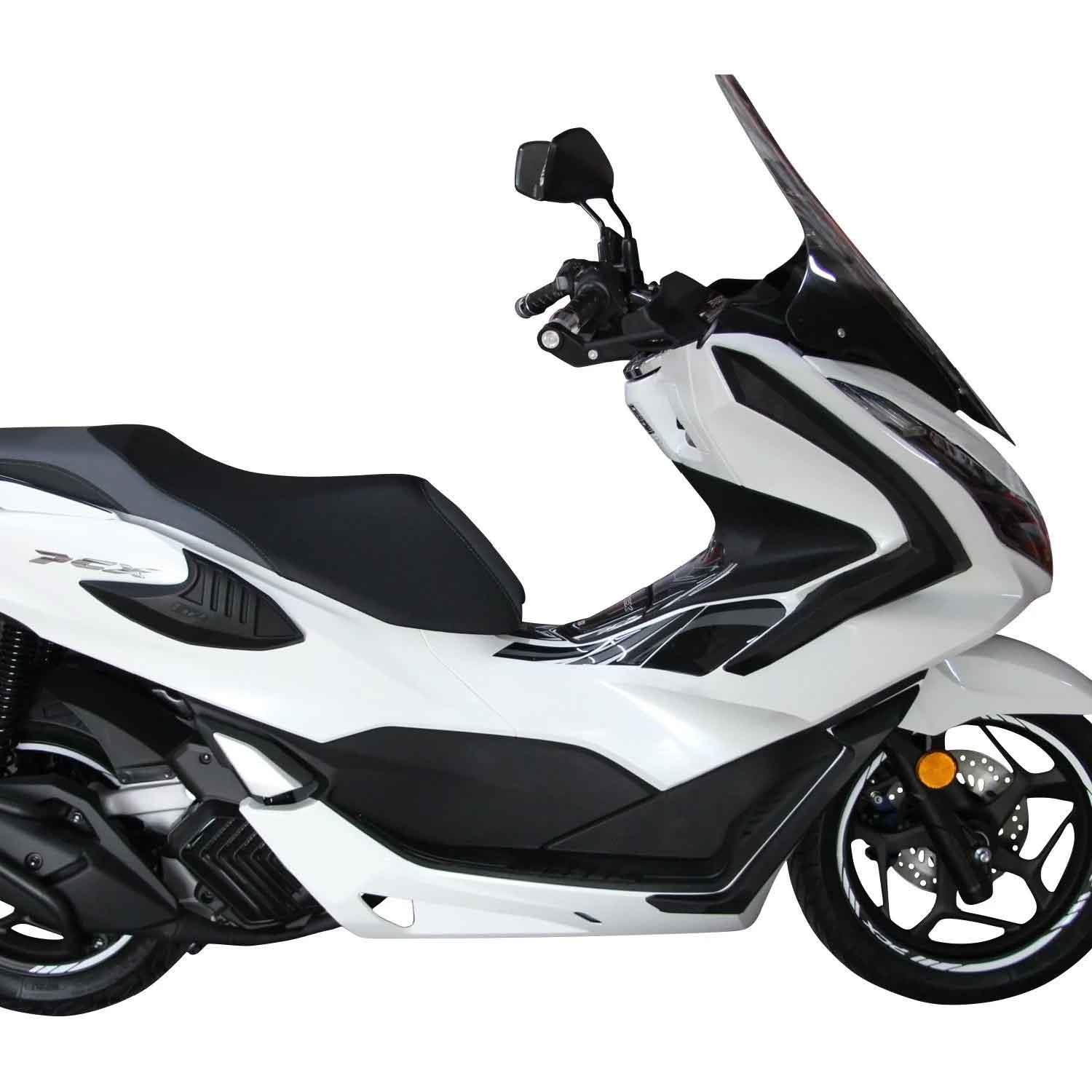 GP Kompozit Honda PCX 125 / 150 2021-2023 Uyumlu Üst Bacak Koruma Siyah