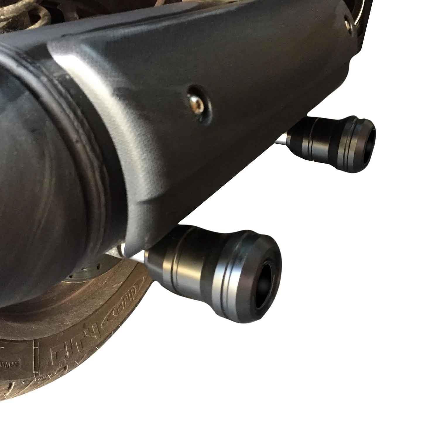 GP Kompozit Yamaha XMAX 250 / 300 2018-2022 Uyumlu Egzoz Koruma Takozu Siyah