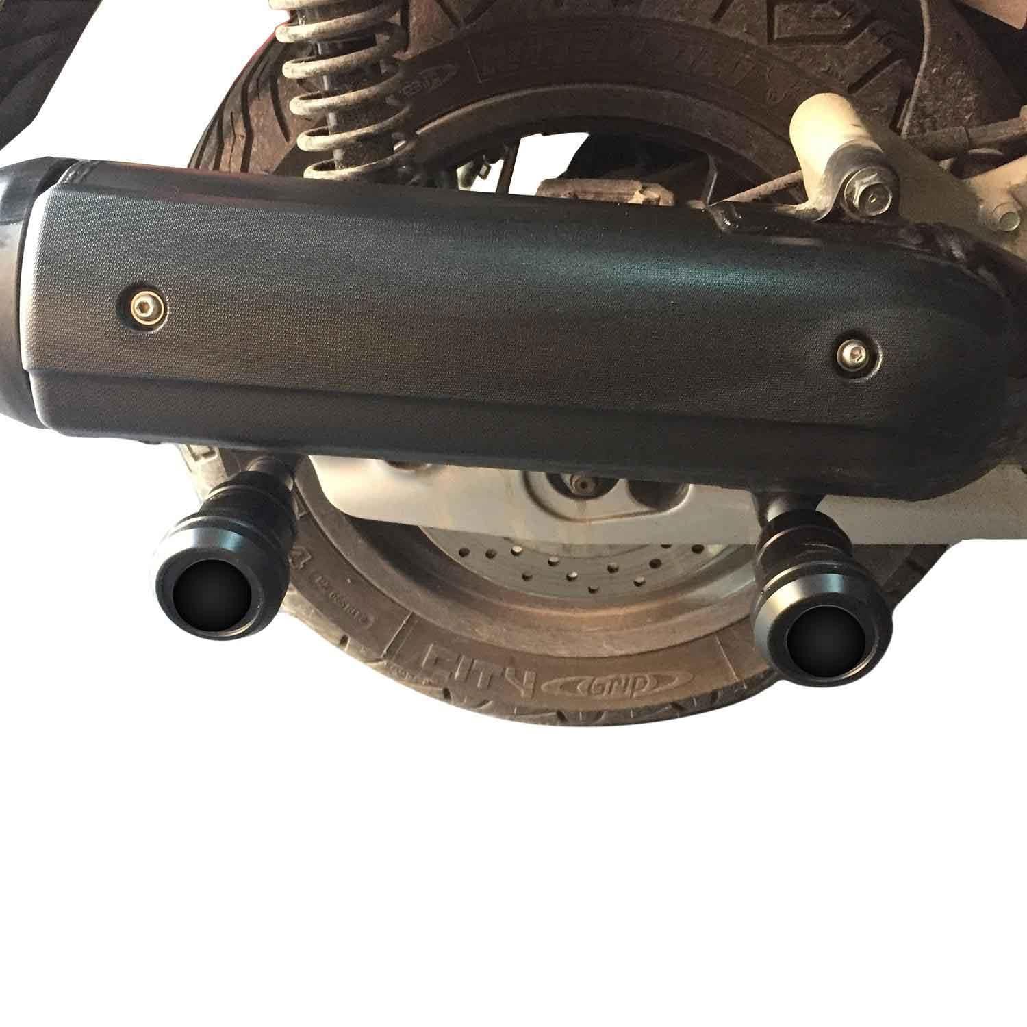 GP Kompozit Yamaha XMAX 250 / 300 2018-2022 Uyumlu Egzoz Koruma Takozu Siyah