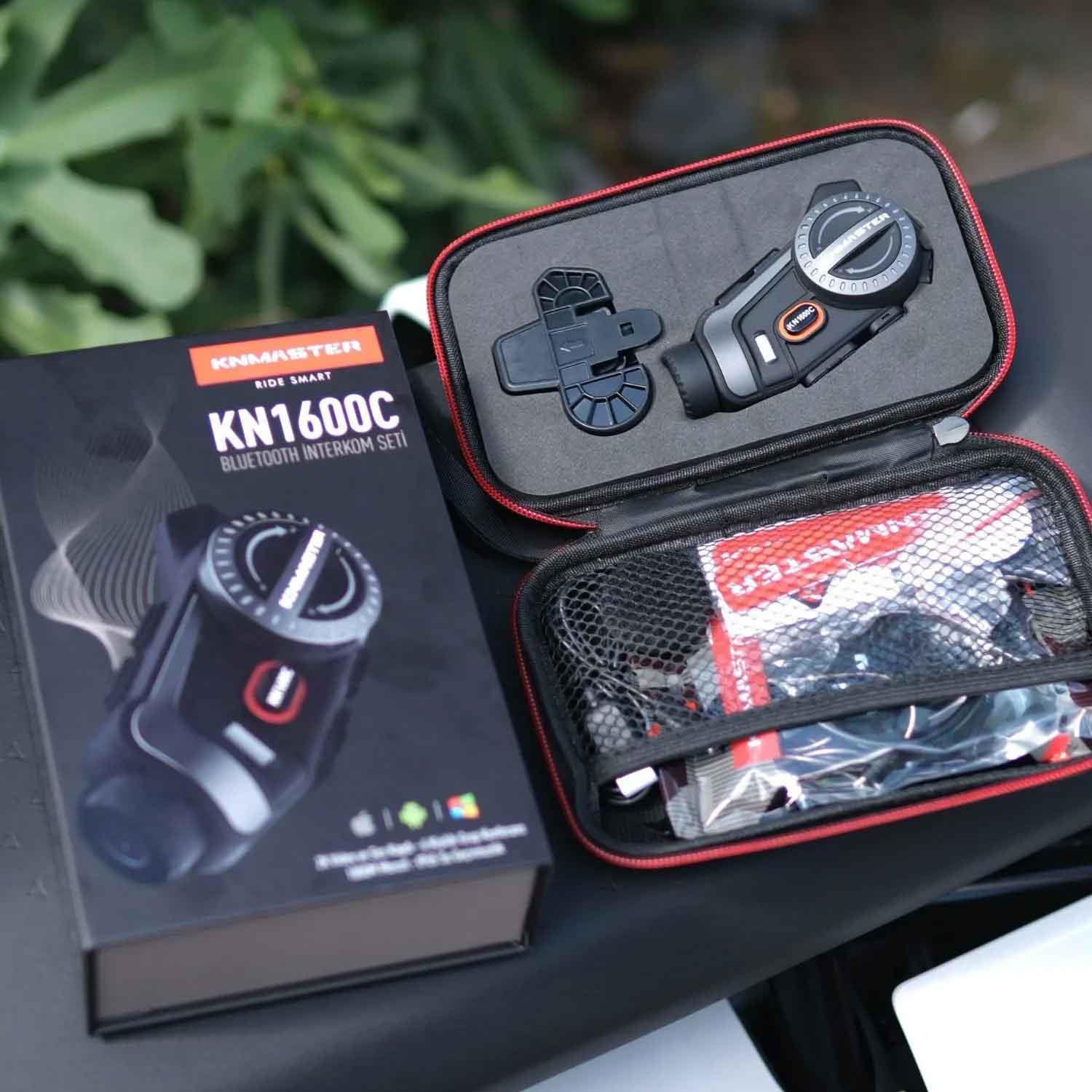 KNMASTER KN6100C KAMERALI MOTOSİKLET BLUETOOTH INTERKOM KULAKLIK SETİ