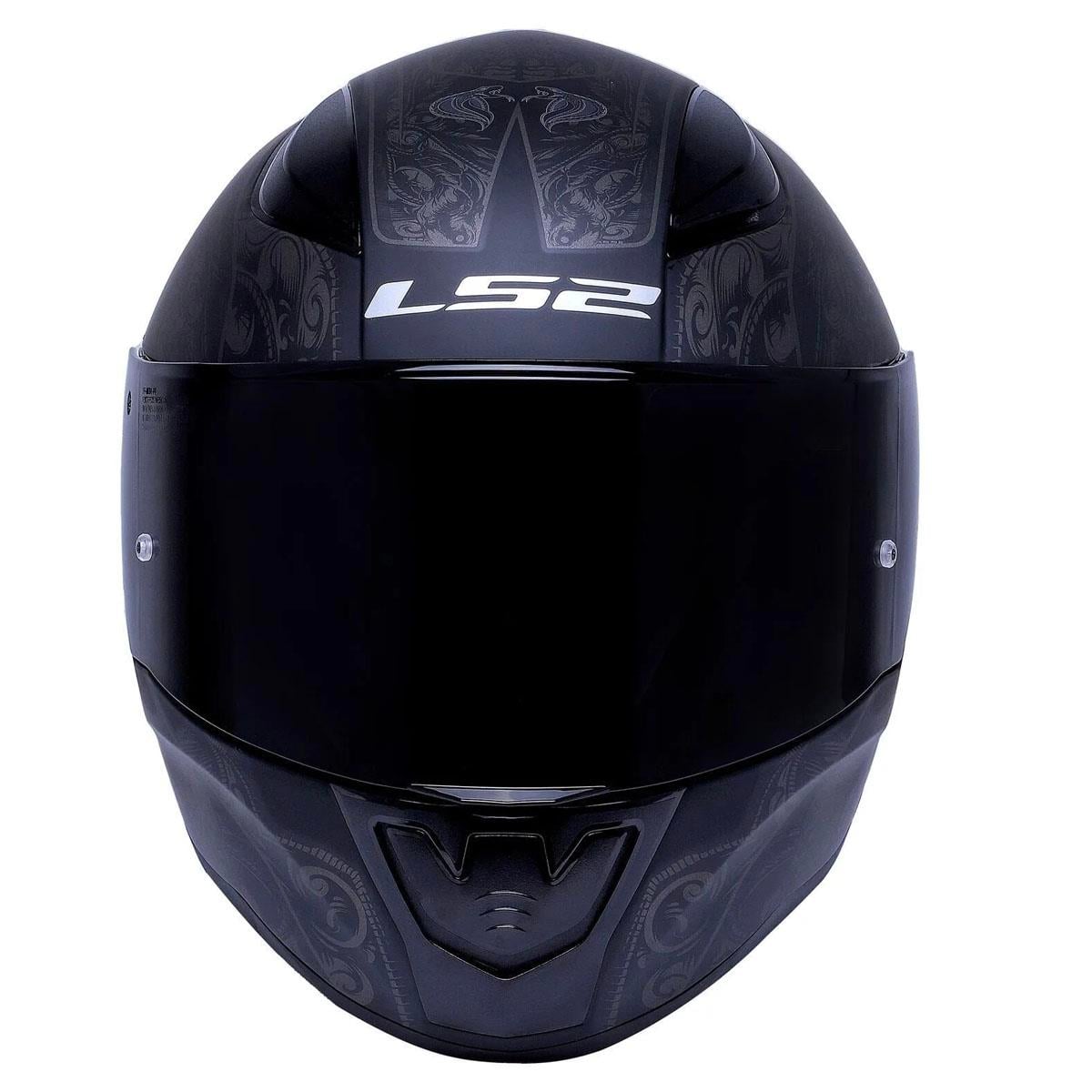 Ls2 Rapid 2 Crypt Full Face Motosiklet Kaskı Siyah Vizörlü