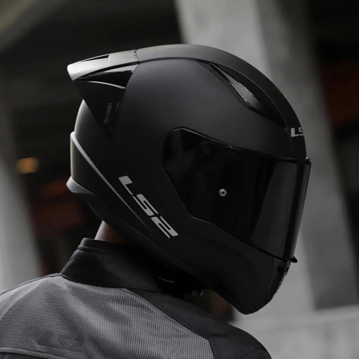 Ls2 Rapid 2 Mat Siyah Full Face Motosiklet Kaskı Siyah Vizörlü