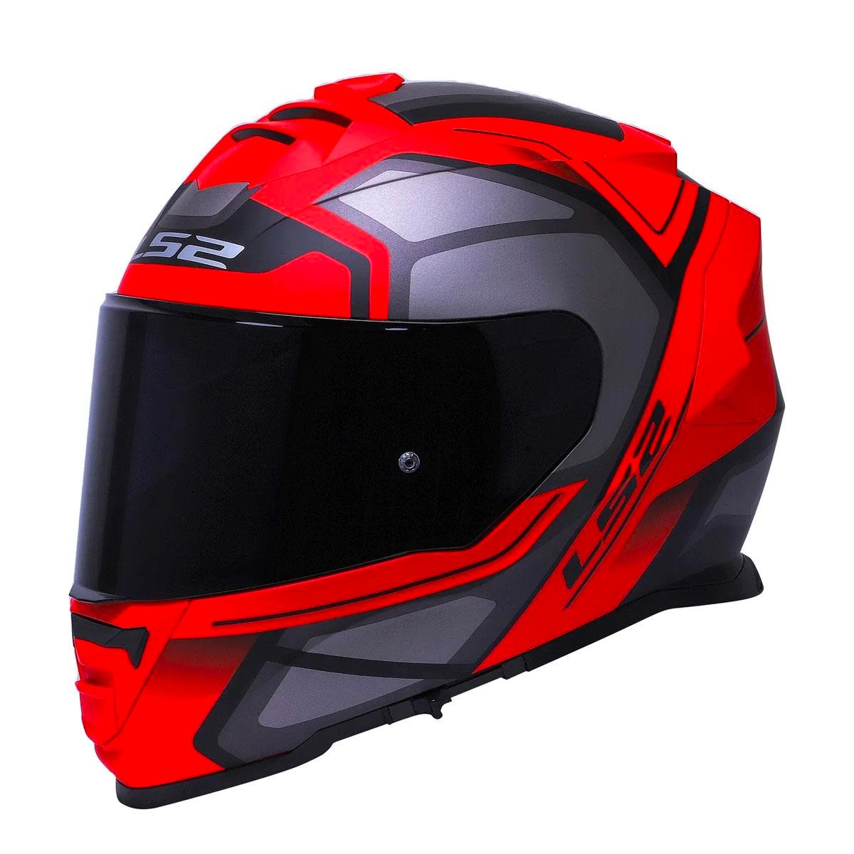 Ls2 Storm 2 Faster Full Face Motosiklet Kaskı Şeffaf + Siyah Vizörlü
