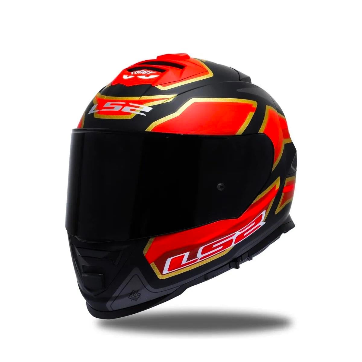 Ls2 Storm 2 Foggy Full Face Motosiklet Kaskı Şeffaf + Siyah Vizörlü