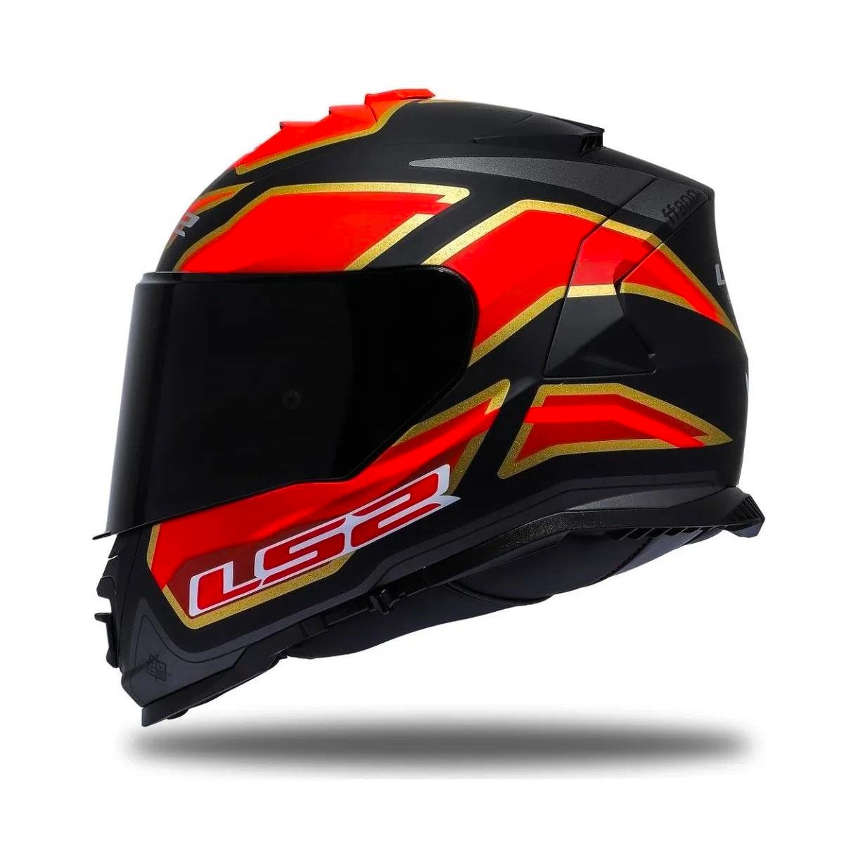 Ls2 Storm 2 Foggy Full Face Motosiklet Kaskı Şeffaf + Siyah Vizörlü