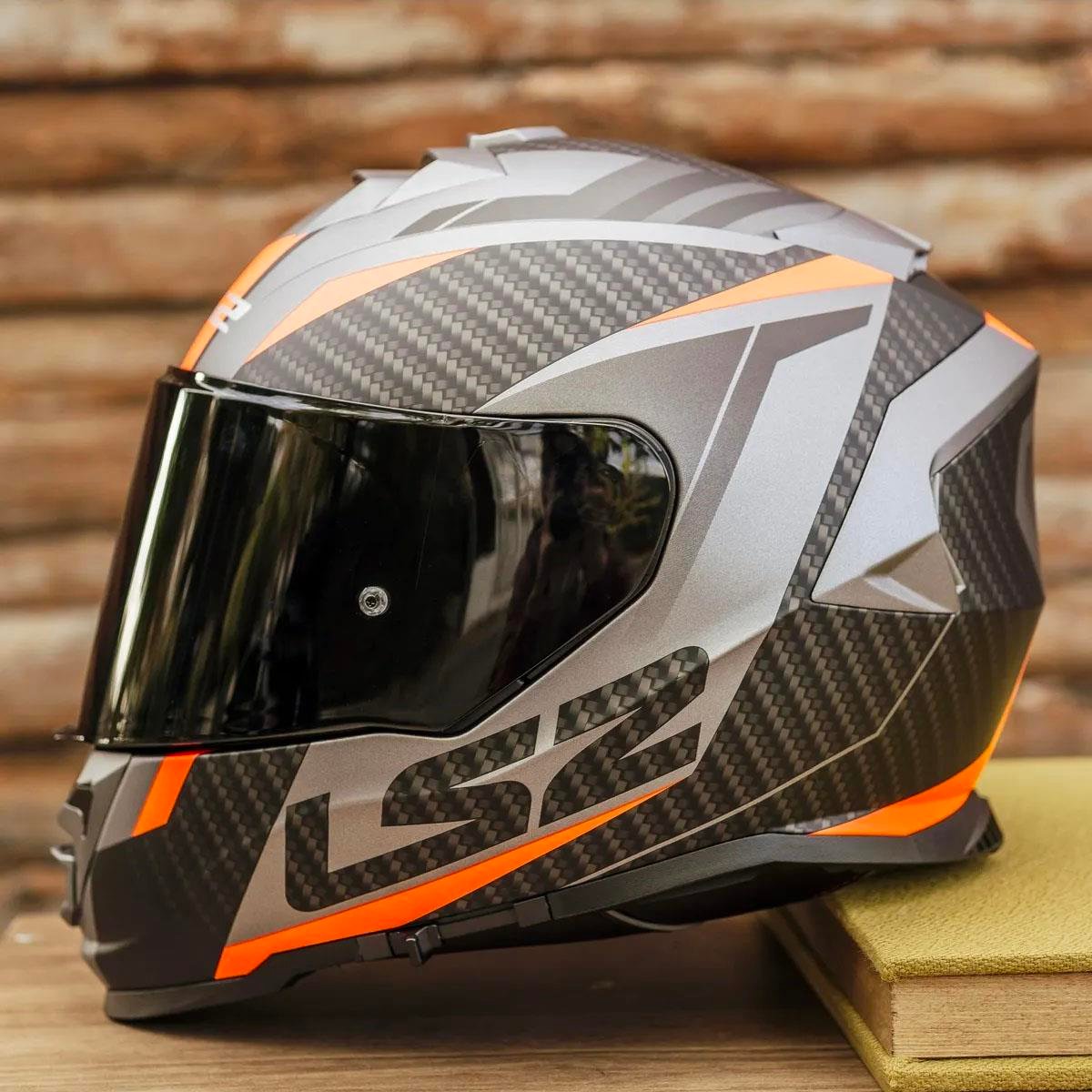 Ls2 Storm 2 Racer Full Face Motosiklet Kaskı Siyah Vizörlü