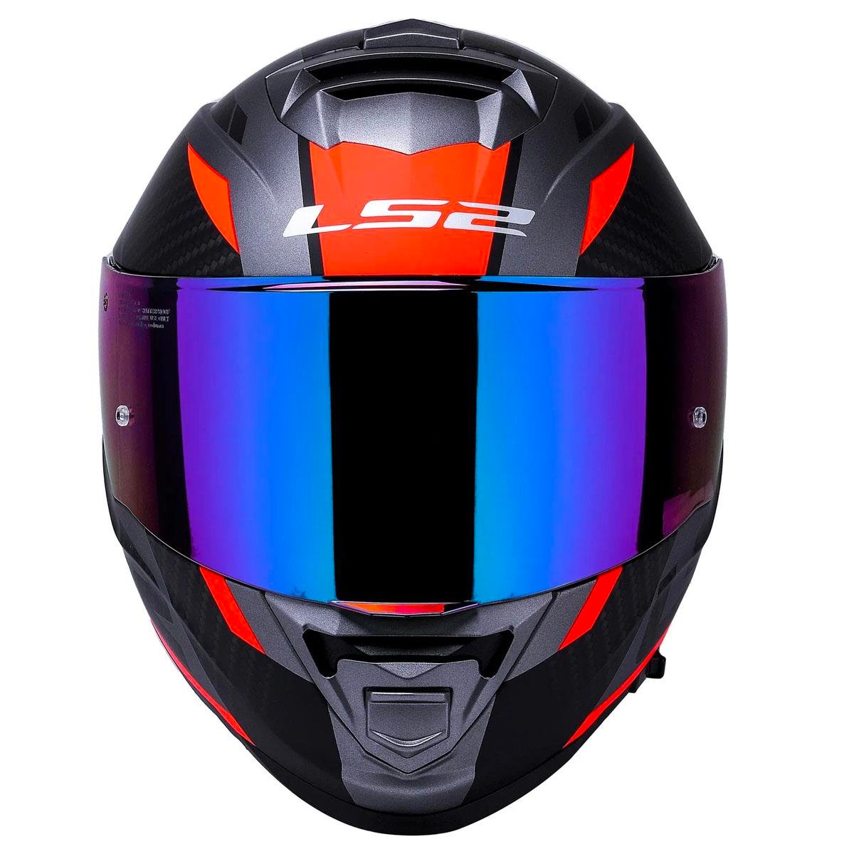 Ls2 Storm 2 Racer Full Face Motosiklet Kaskı Şeffaf + Gökkuşağı Vizörlü