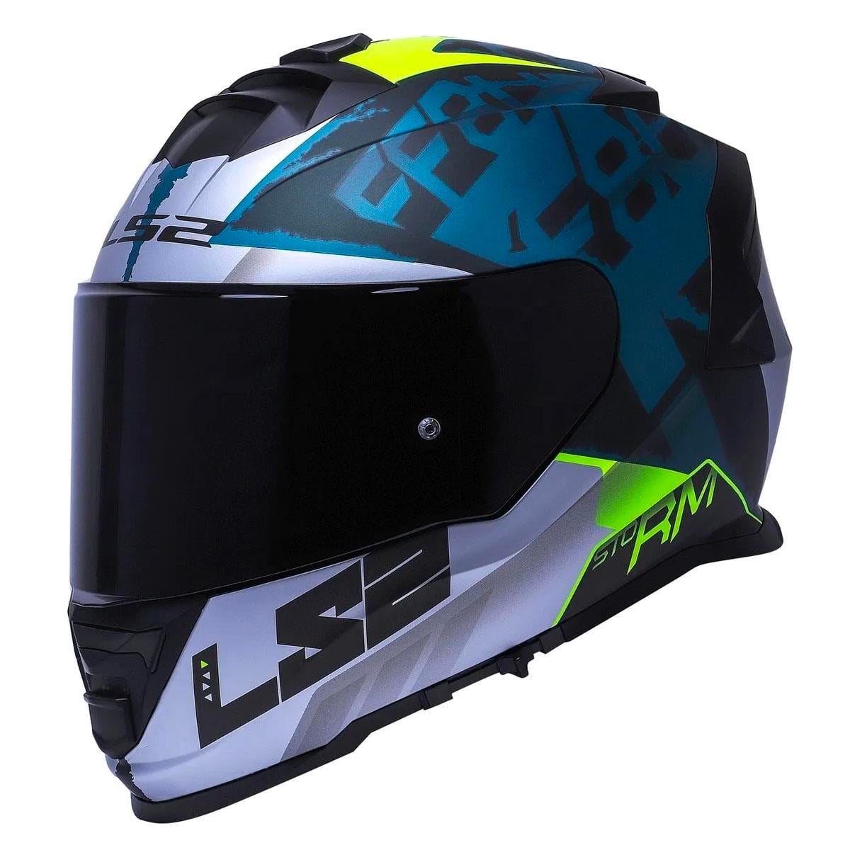 Ls2 Storm 2 Sprinter Full Face Motosiklet Kaskı Şeffaf + Siyah Vizörlü