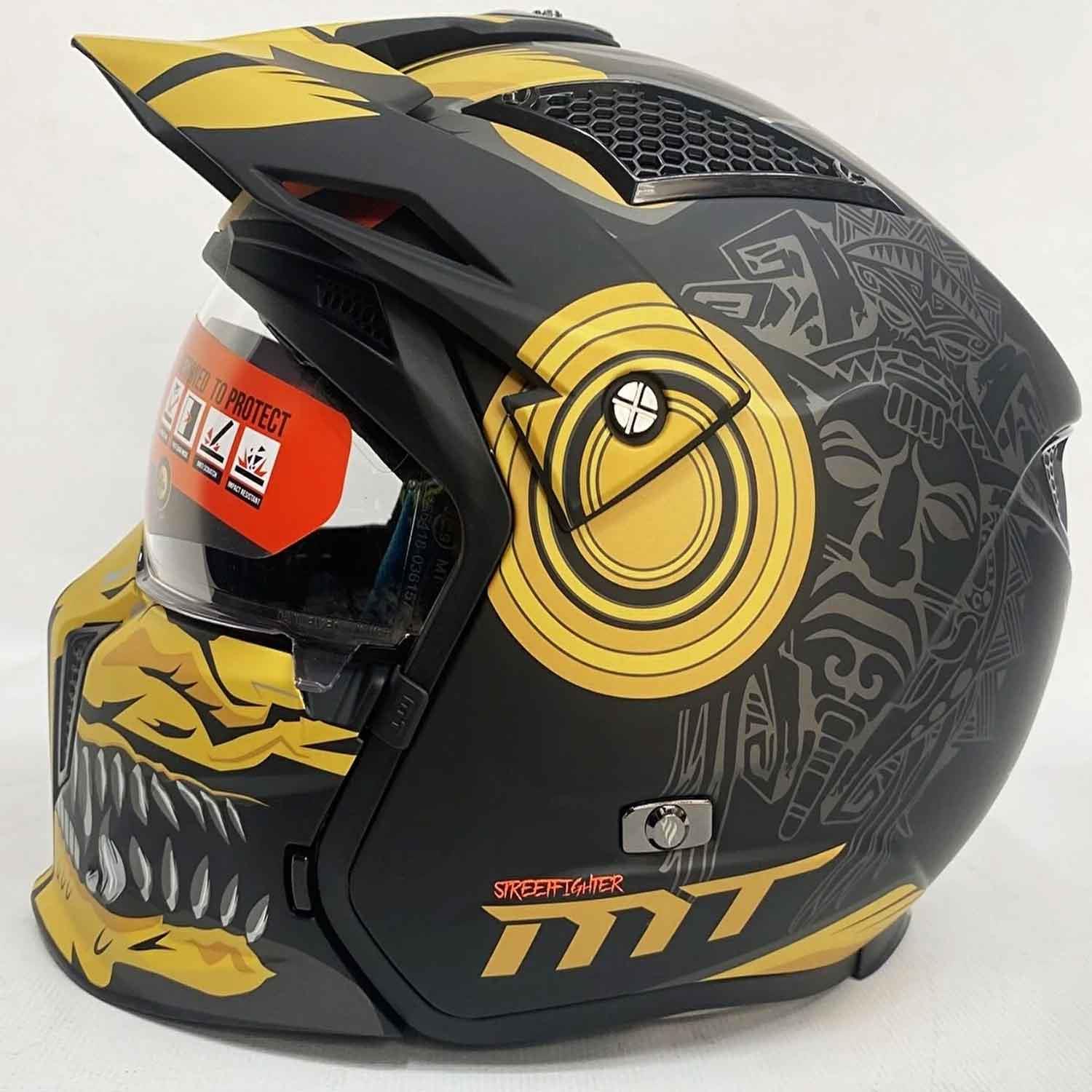 Mt Street Fighter Sv Aztec B3 Motosiklet Kaskı