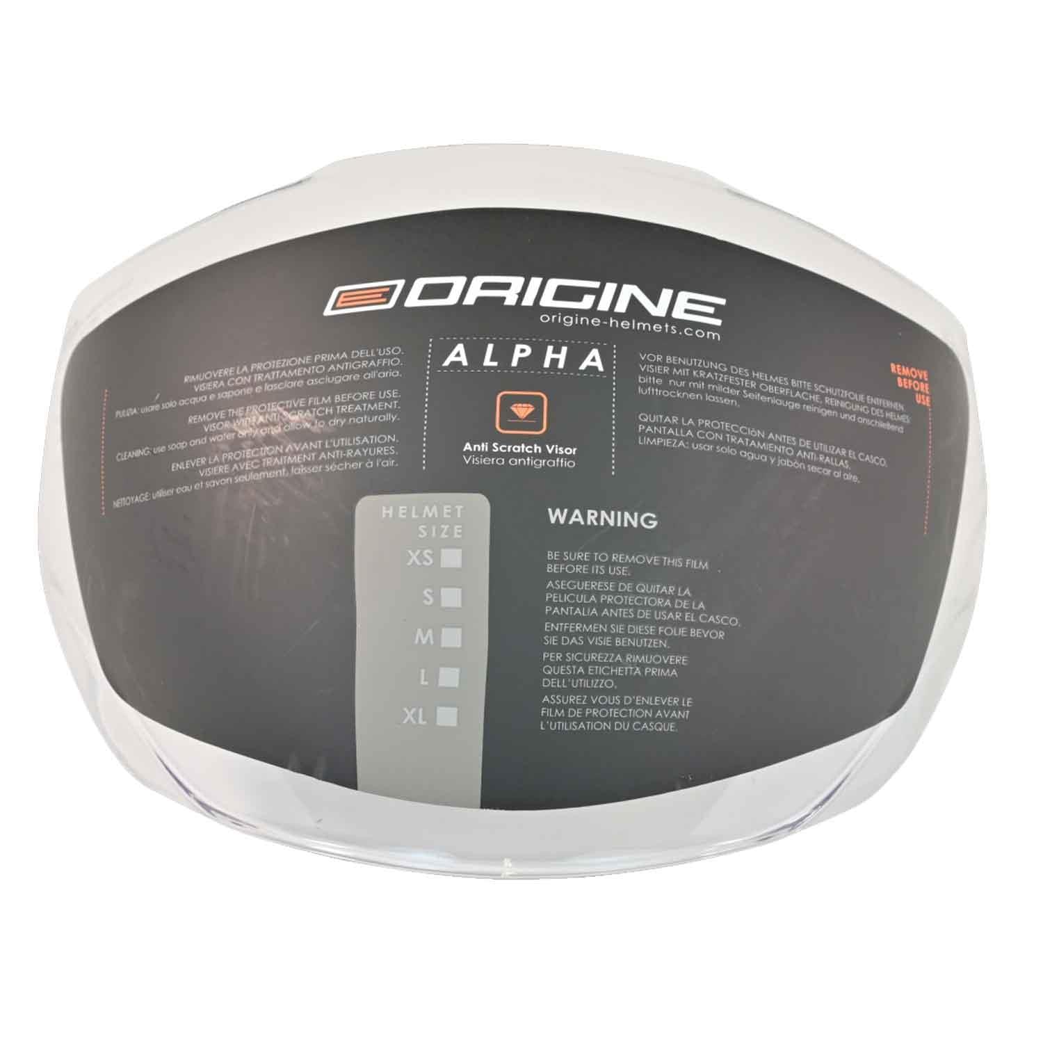 Origine Alpha Kask Camı - Vizör