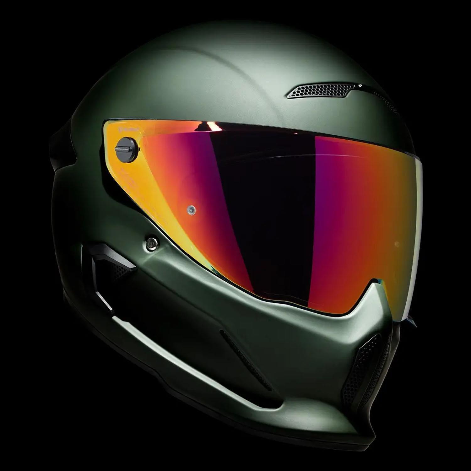 Ruroc ATLAS 3.0/4.0 VISOR-RED IRIDESCENT Kask Camı - Şık ve
