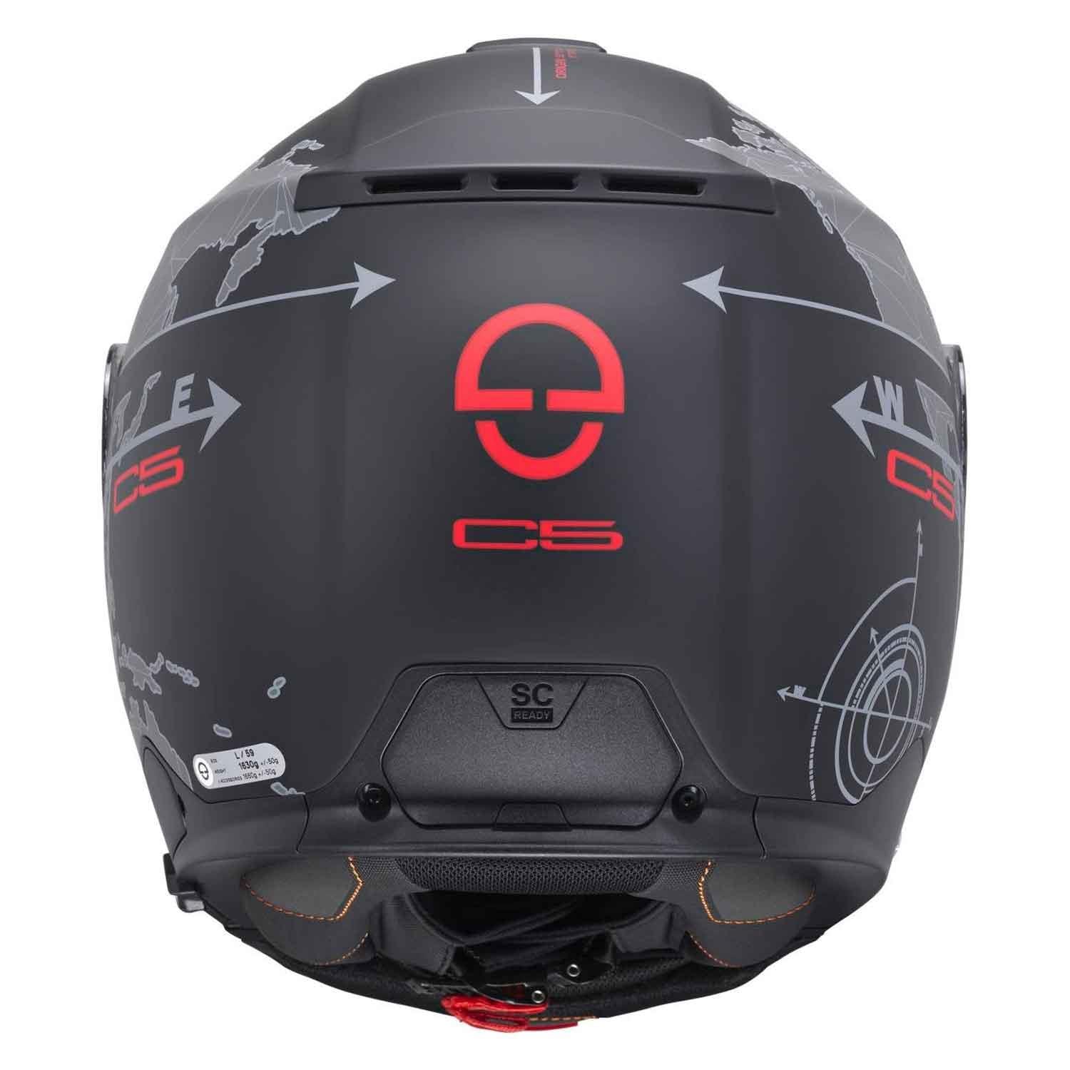  Schubert C5 Globe Black Çene Açılır Motosiklet Kask
